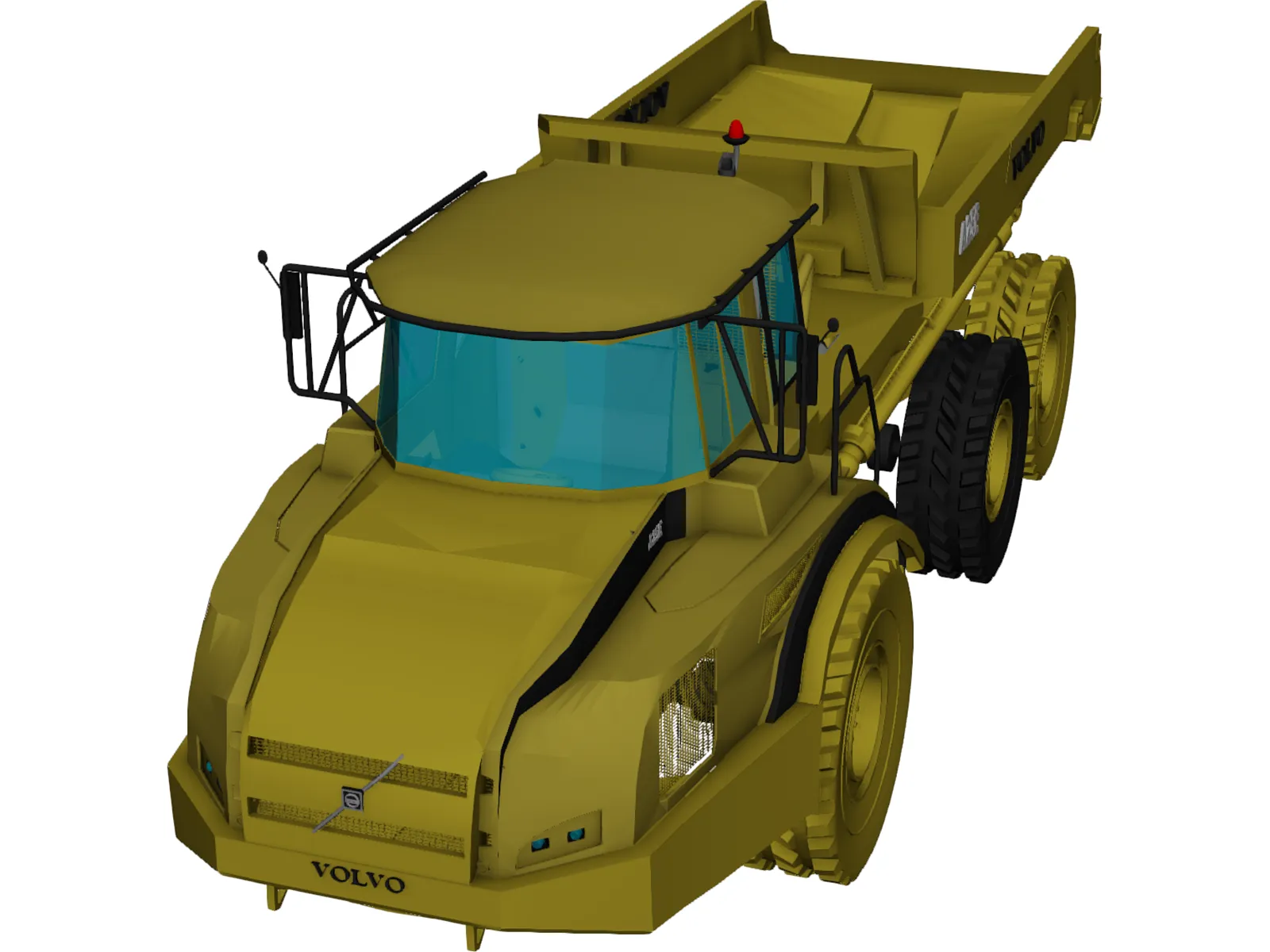 Volvo A25E 3D Model main preview