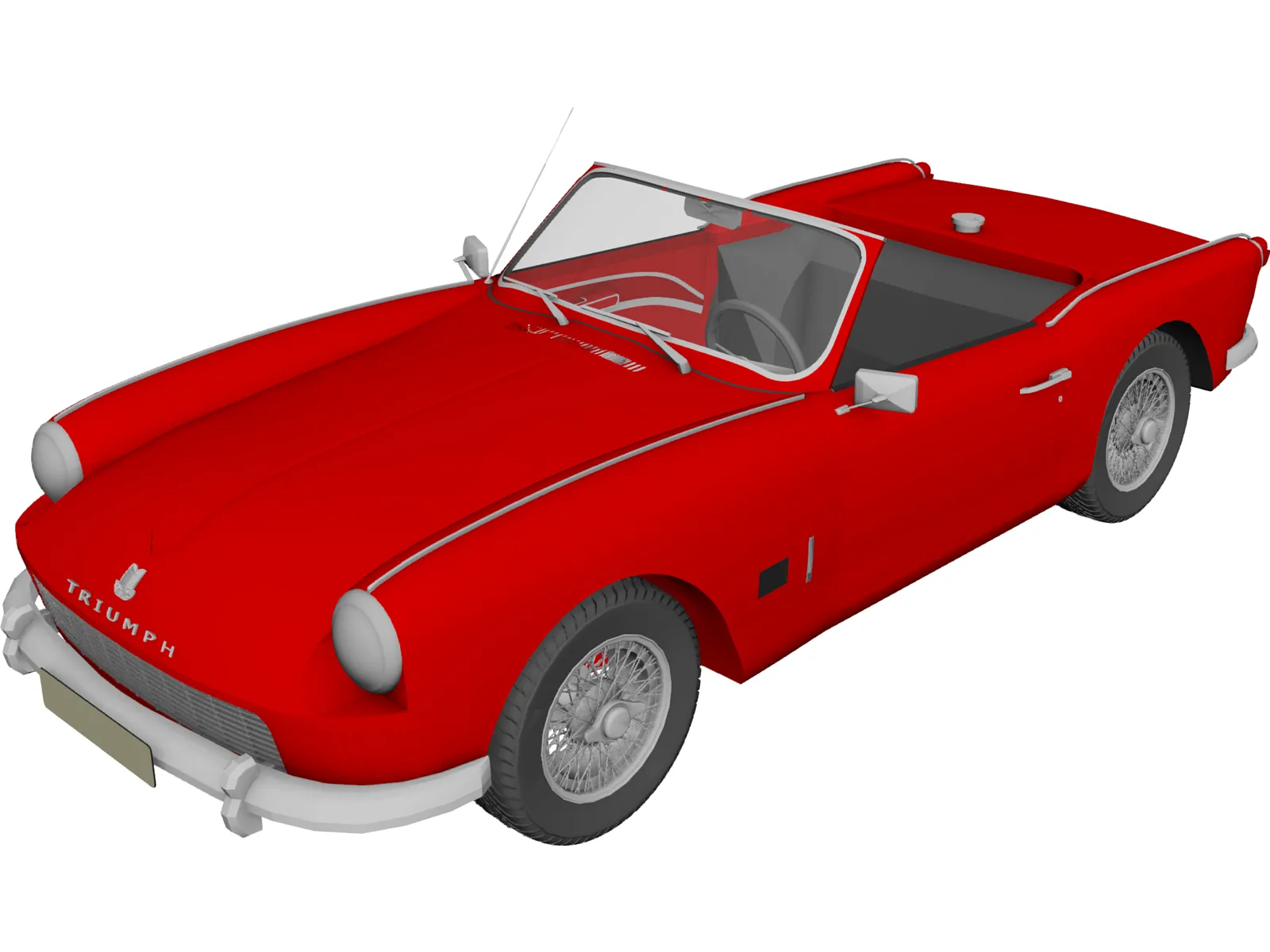 Triumph Spitfire MK2 3D Model main preview