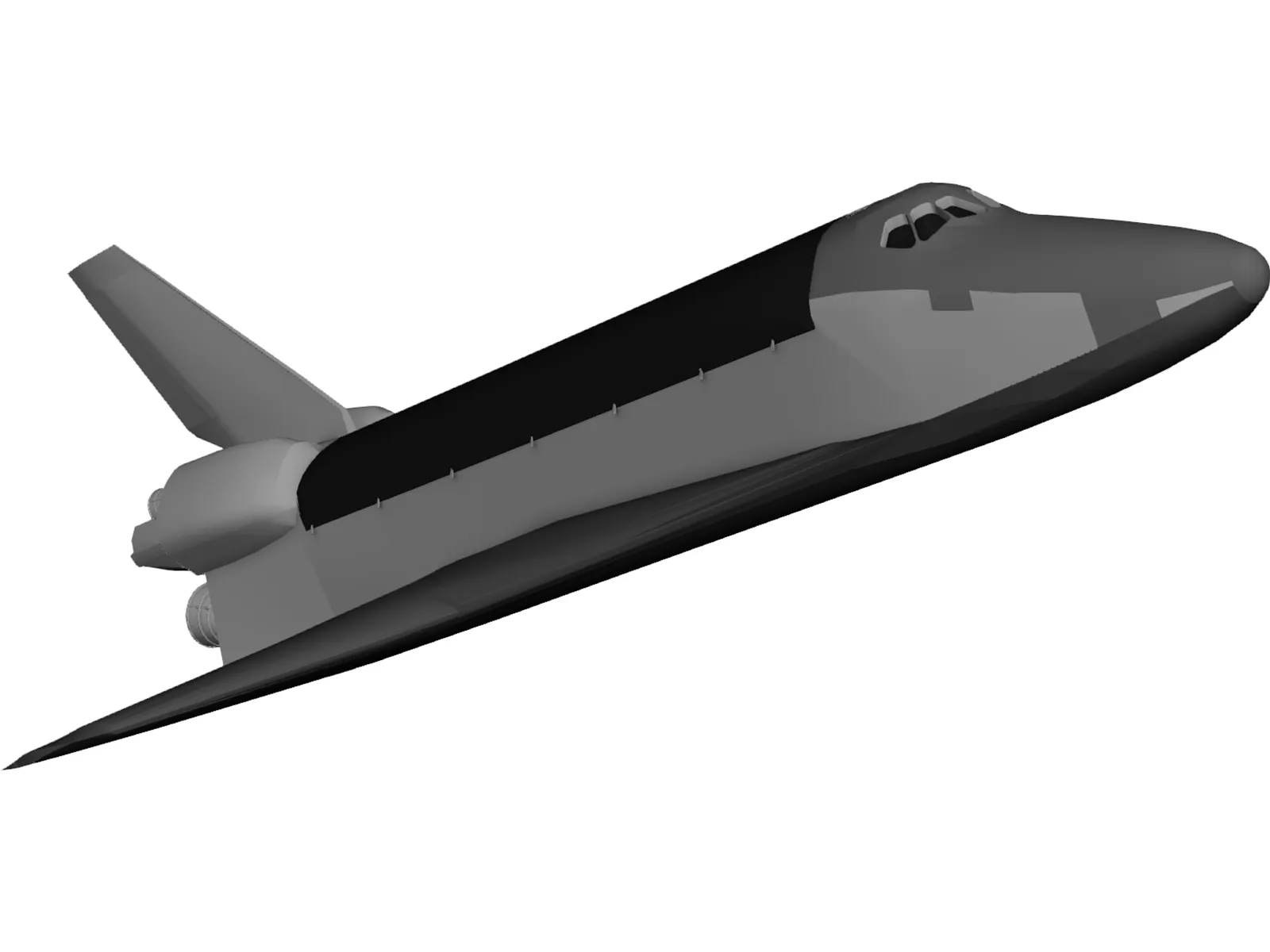 Discovery Space Shuttle 3D Model main preview