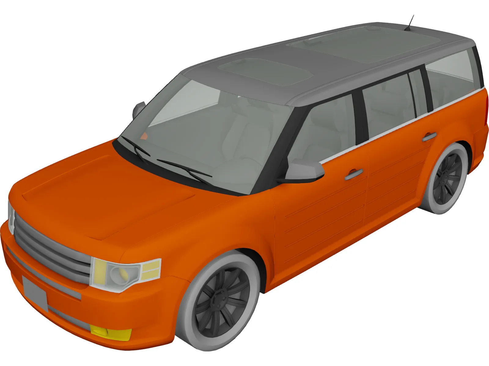 Ford Flex (2009) 3D Model main preview