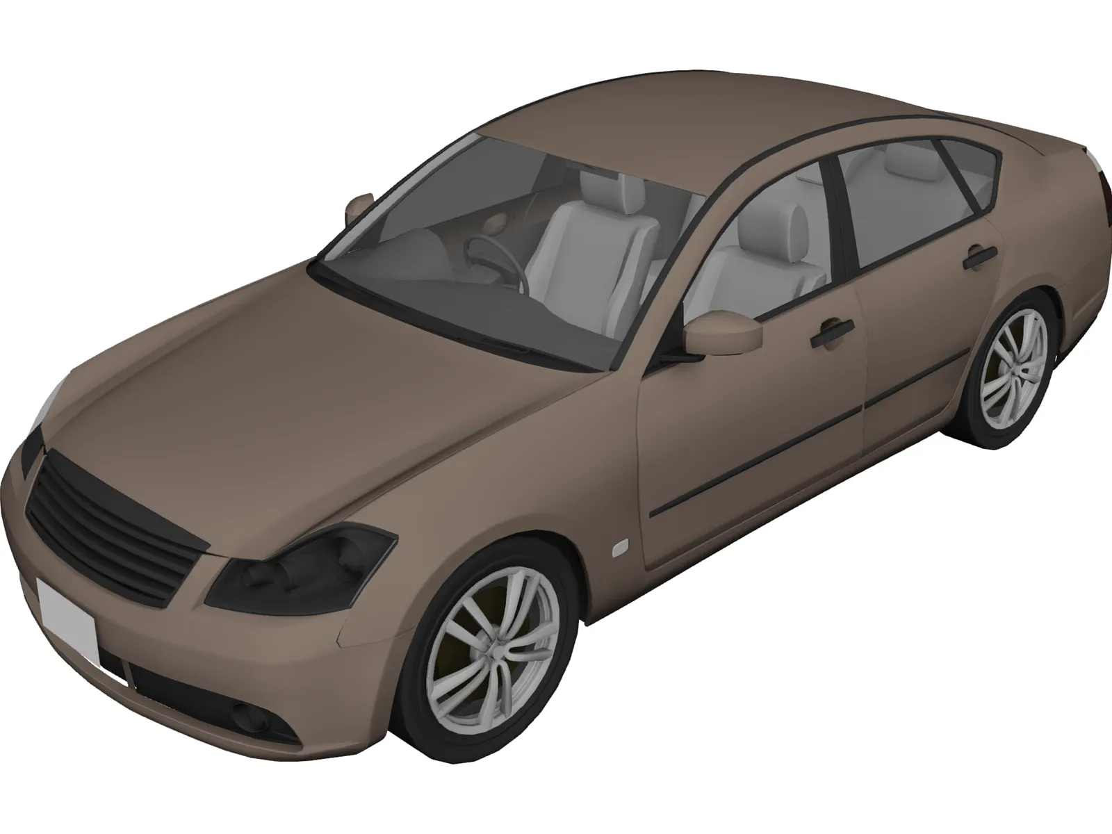 Nissan Fuga (2007) 3D Model main preview