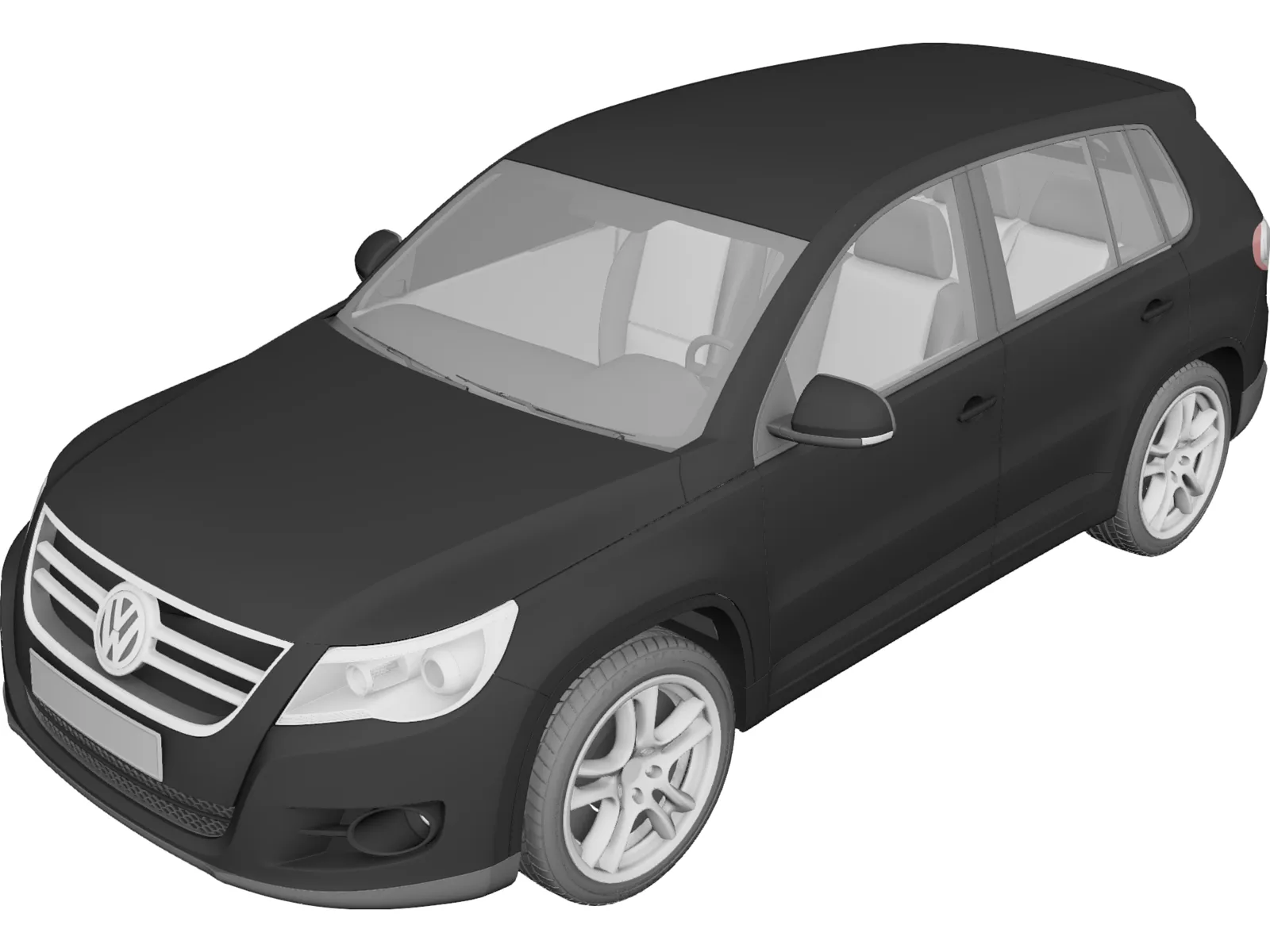 Volkswagen Tiguan (2011) 3D Model main preview