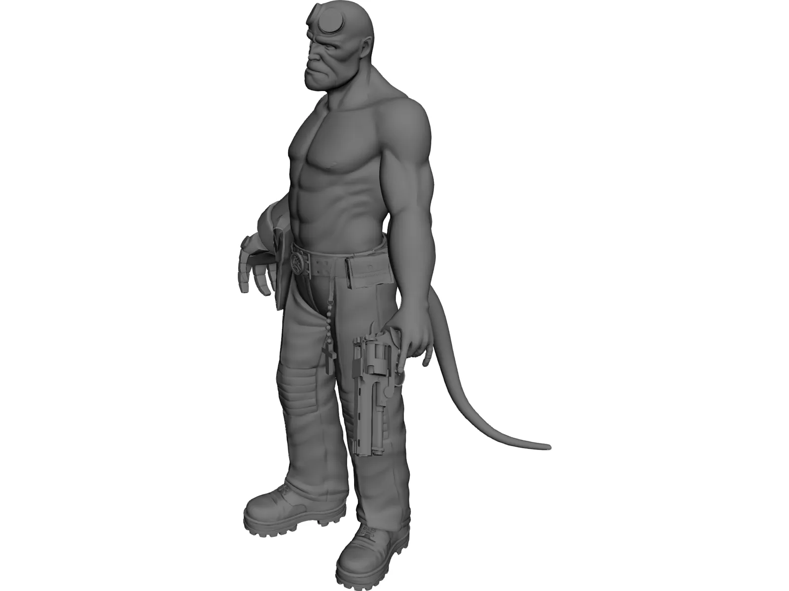 Hellboy 3D Model main preview