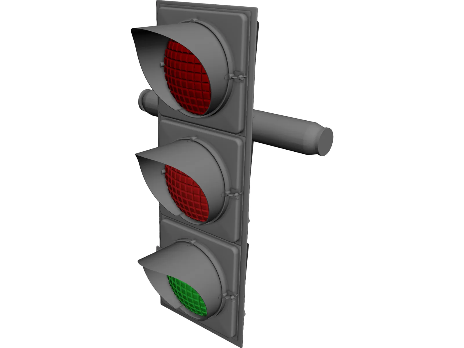 Traffic Light 3D Model main preview