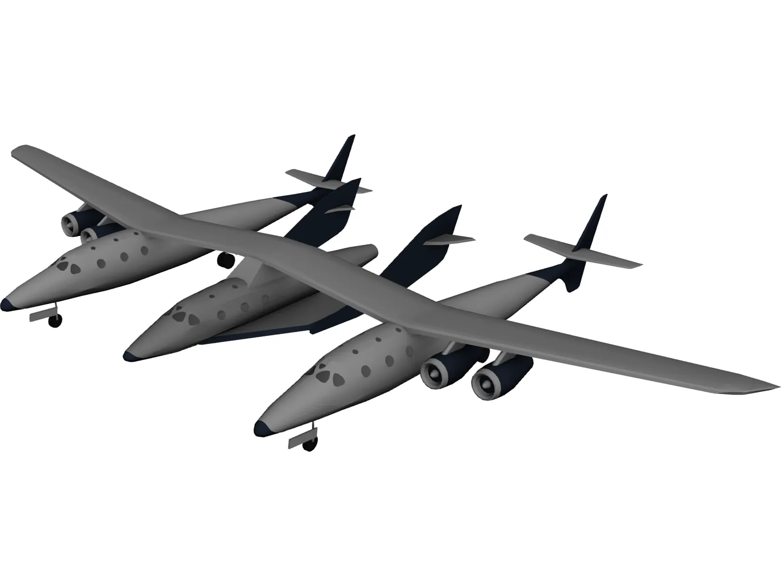 Virgin Galactic 3D Model main preview