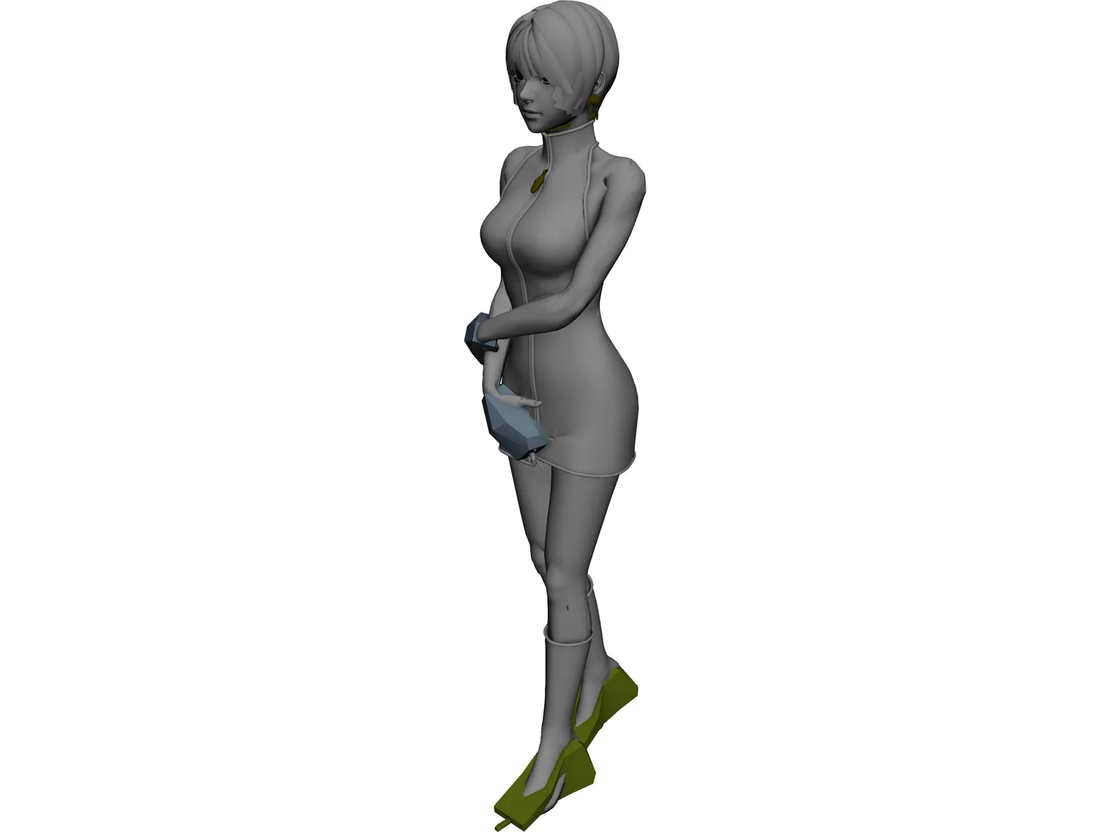 Japanese Girl 3D Model main preview