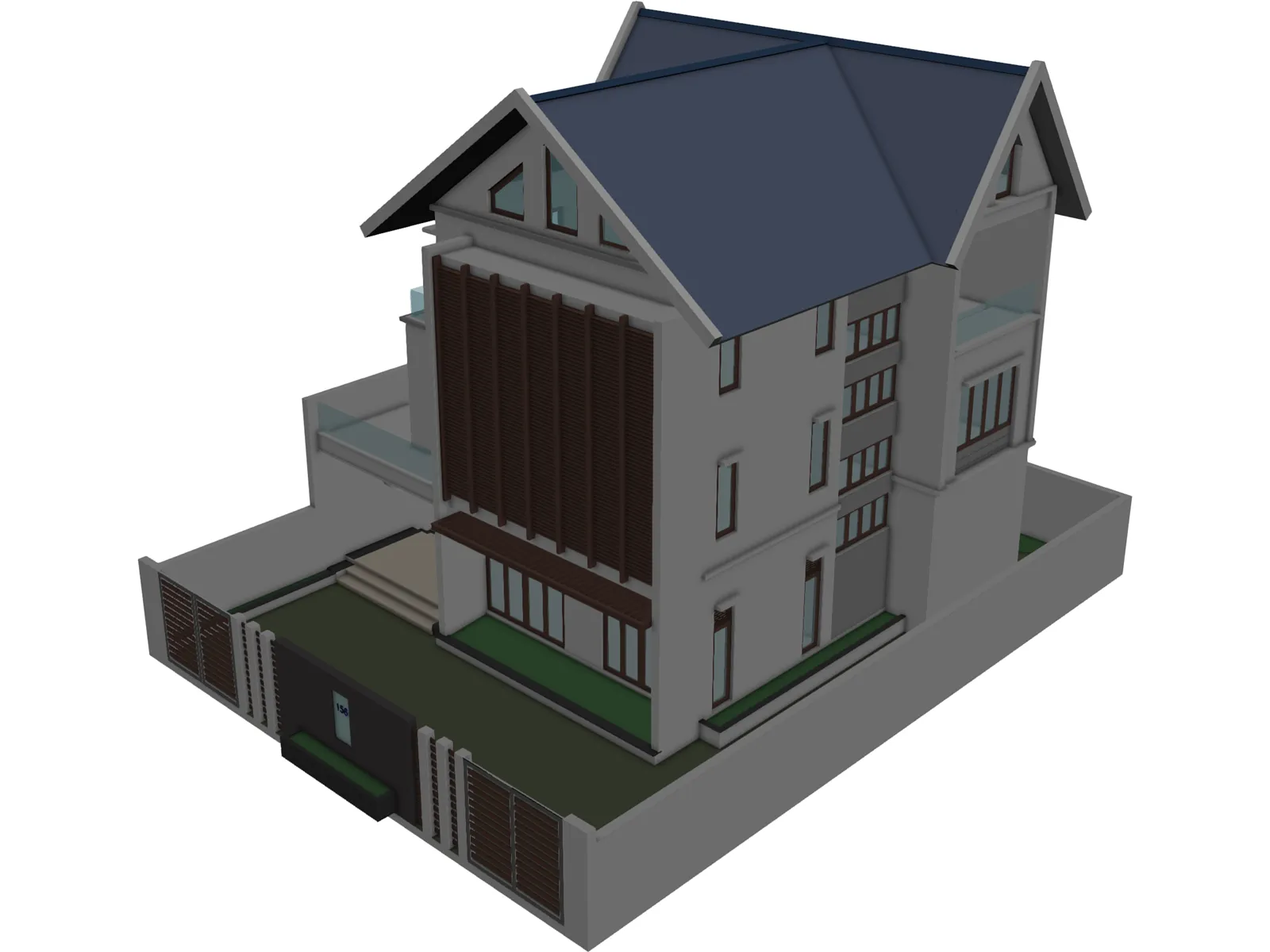 House 3D Model main preview