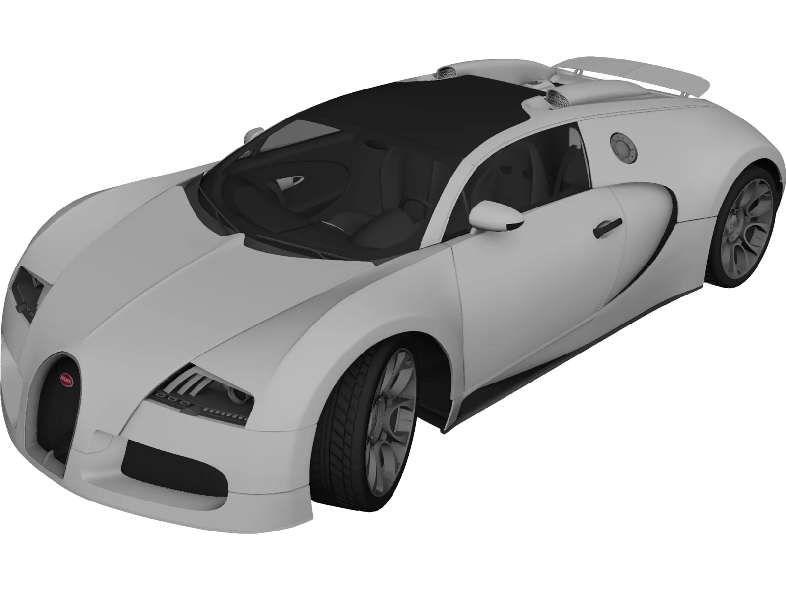 Bugatti Veyron Grand Sport (2010) 3D Model main preview
