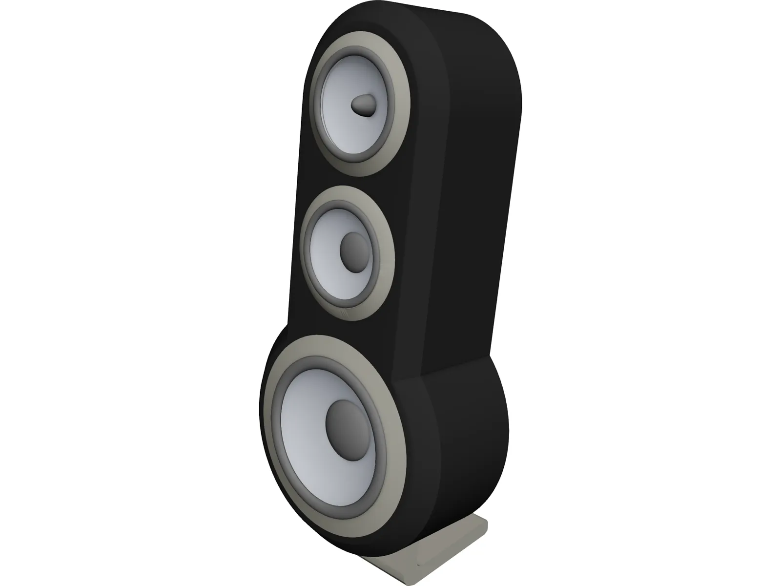 Speaker 3D Model main preview
