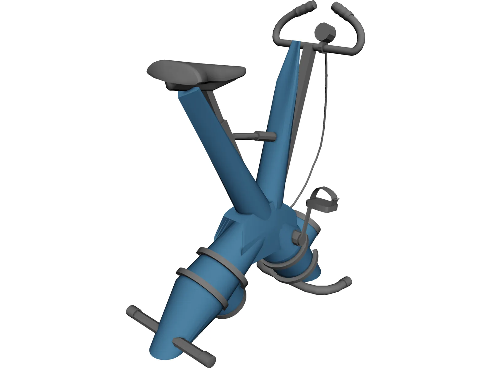 Gym Exercise Bike 3D Model main preview
