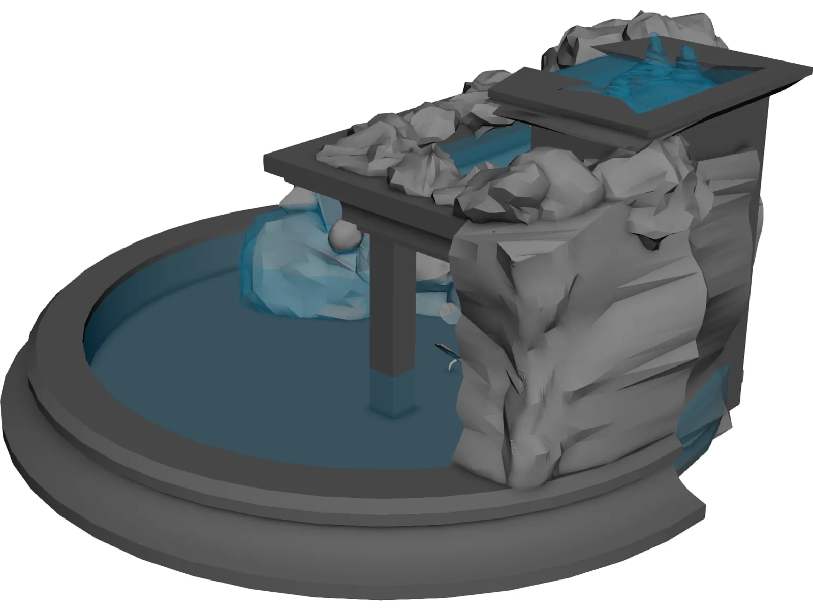 Fountain 3D Model main preview