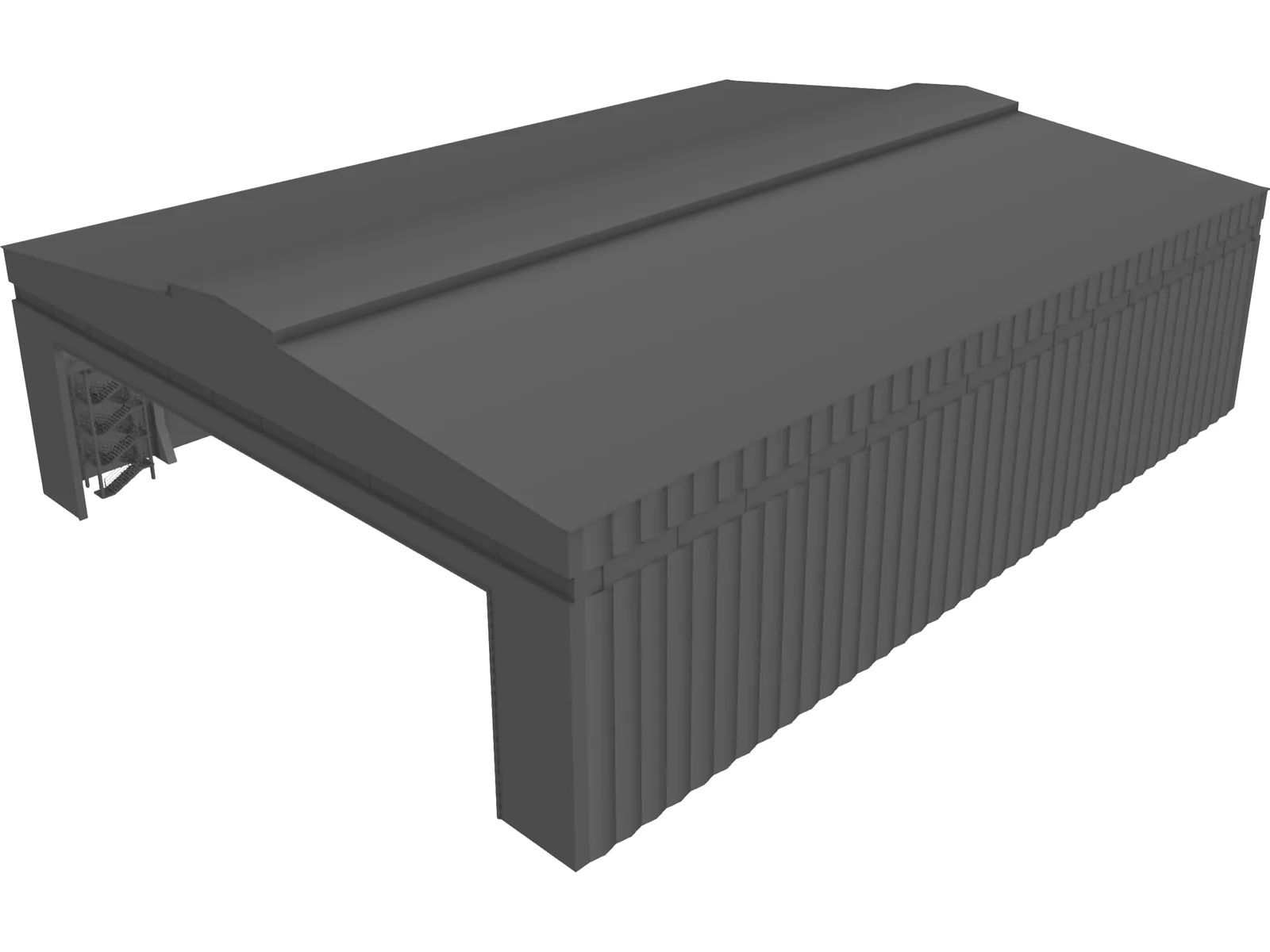 Hangar 3D Model main preview