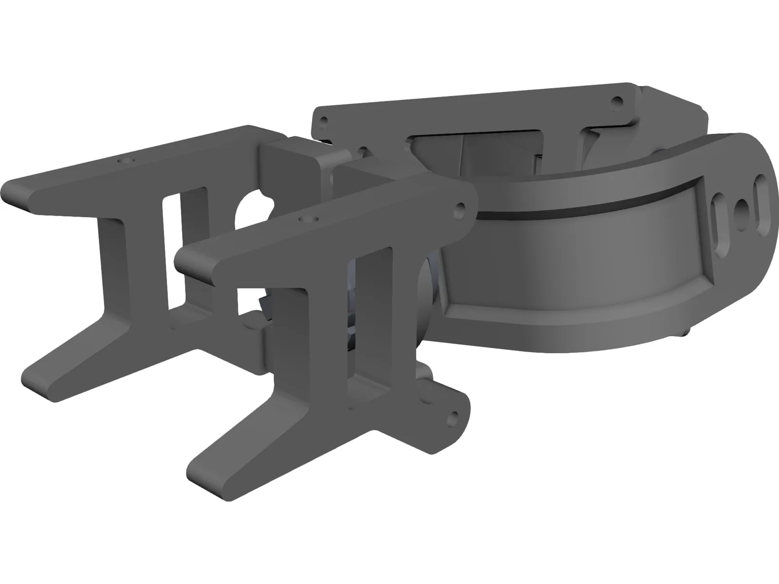 Gimbal Go Pro 3D Model main preview