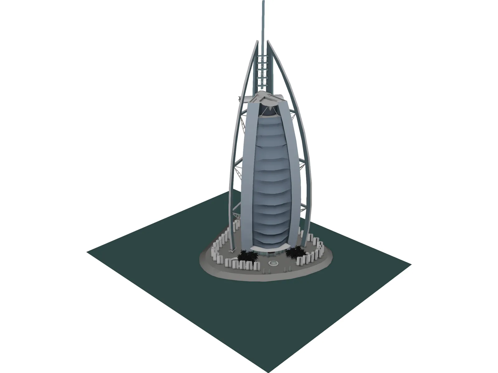 Burj al-Arab 3D Model main preview