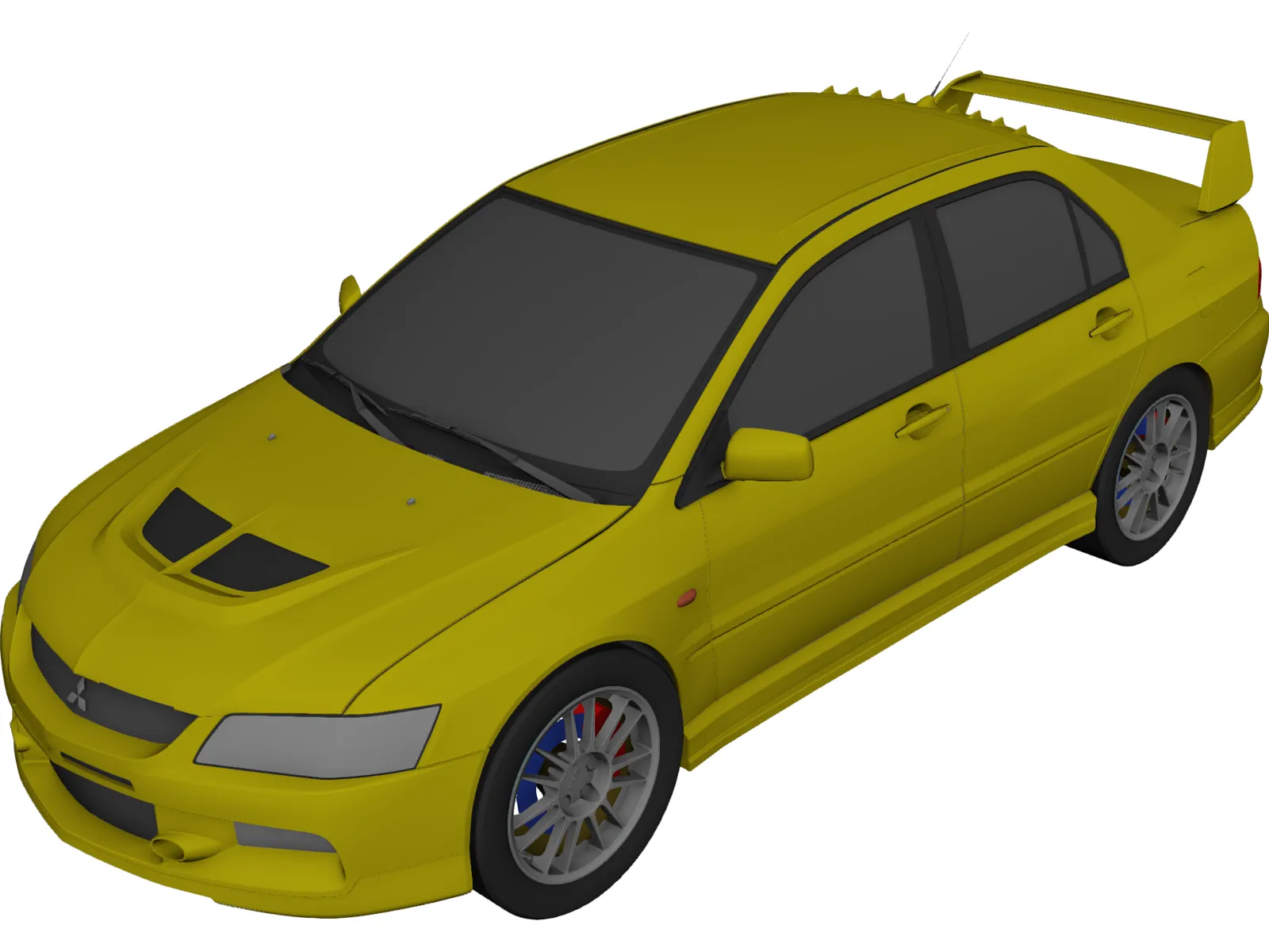 Mitsubishi Lancer Evo 8 3D Model main preview