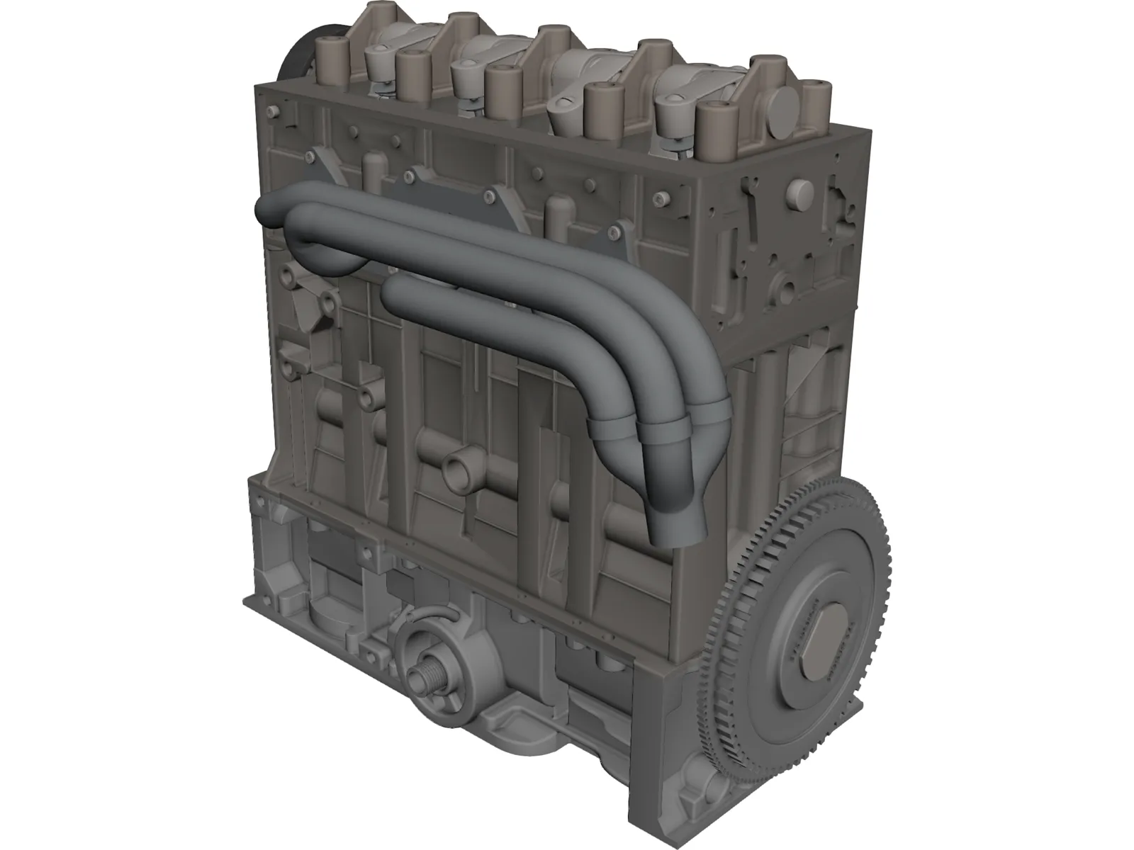 Citroen/Peugeot Engine 3D Model main preview