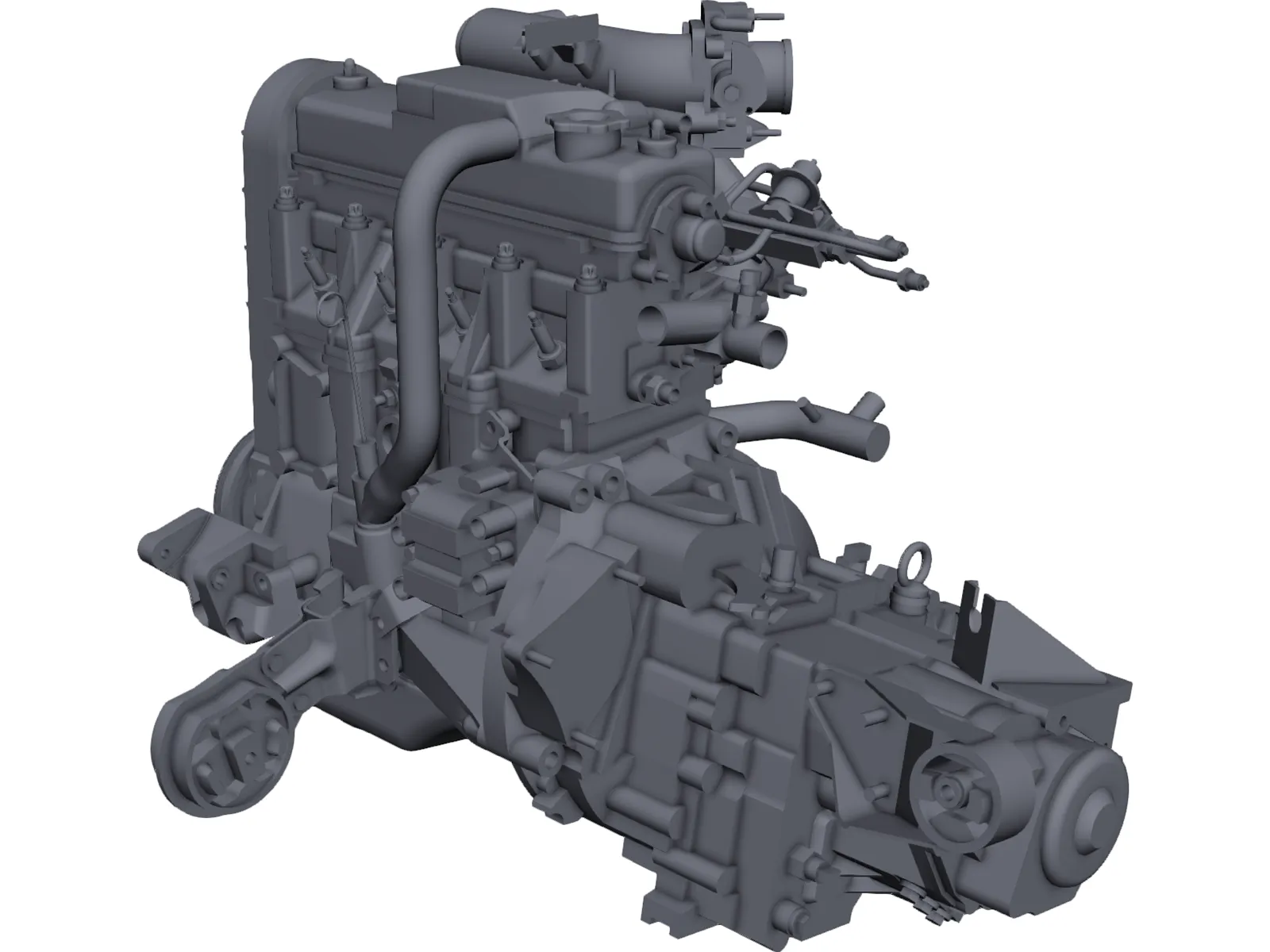 Vaz 21083 Engine 3D Model main preview