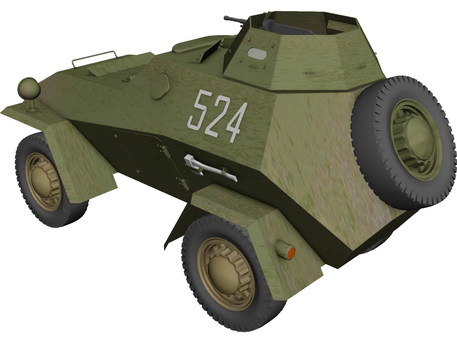 BA-64 3D Model main preview