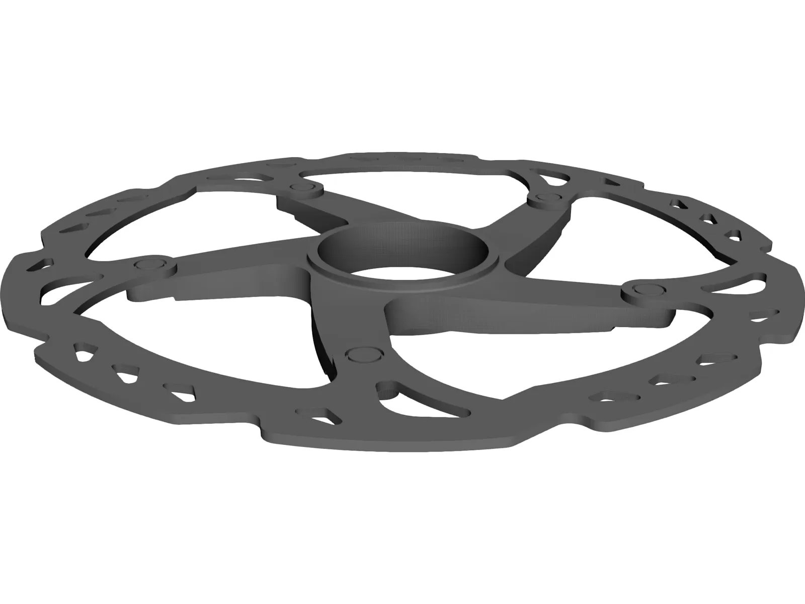 Shimano Disc 160 Centerlock XTR 3D Model main preview