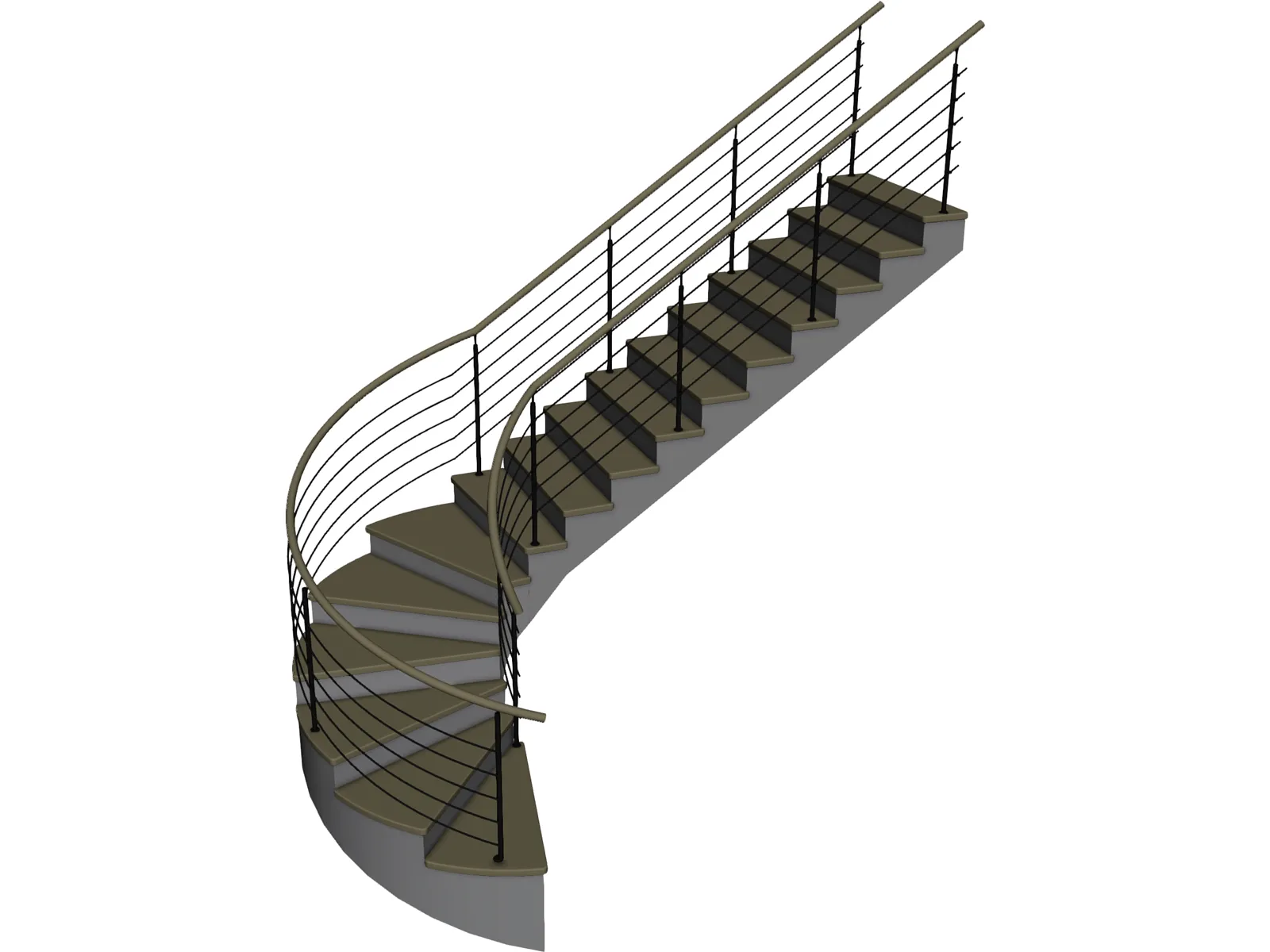 Stair 3D Model main preview