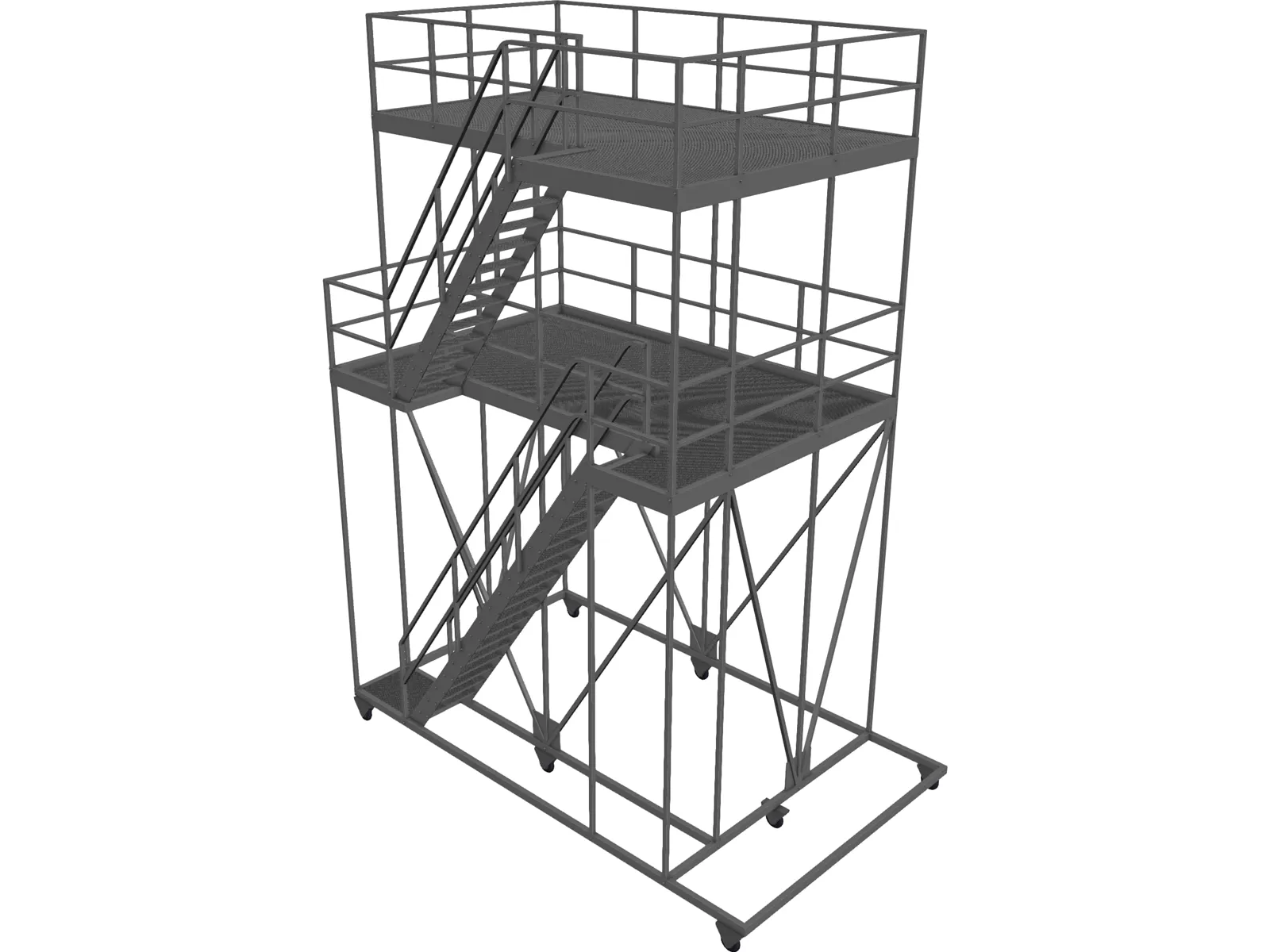 Scaffold 3D Model main preview
