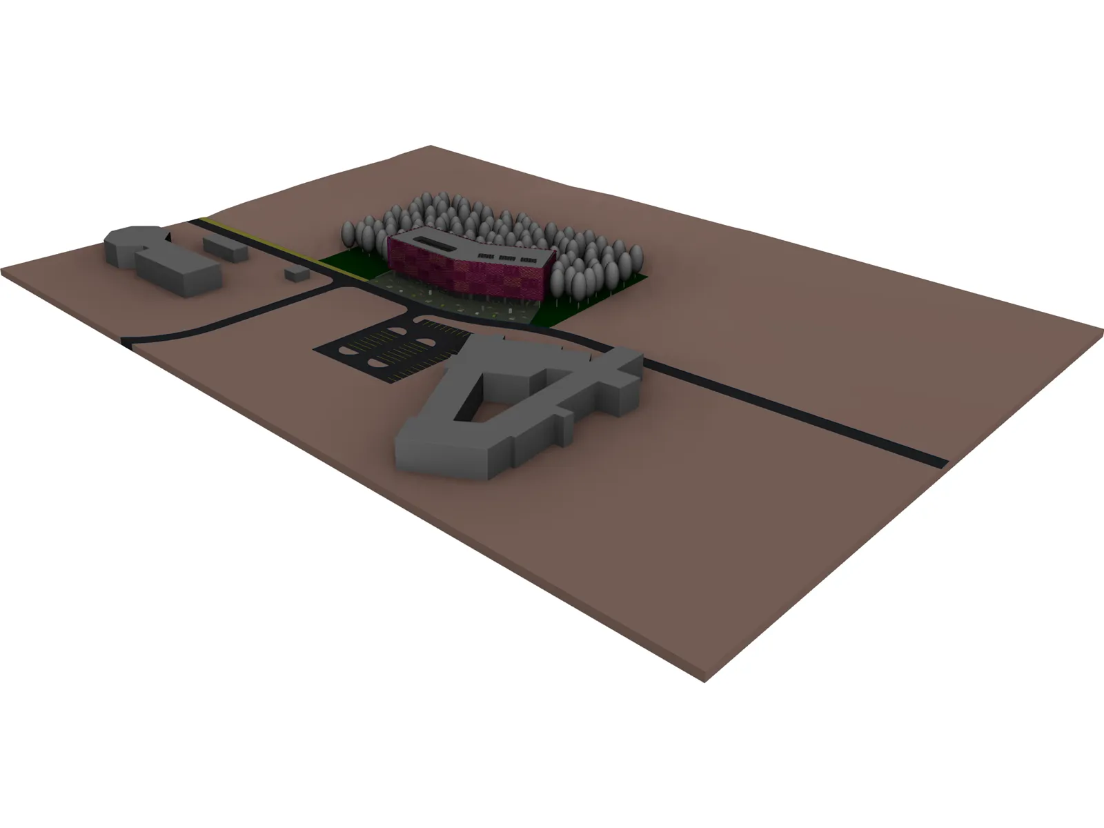 Library 3D Model main preview