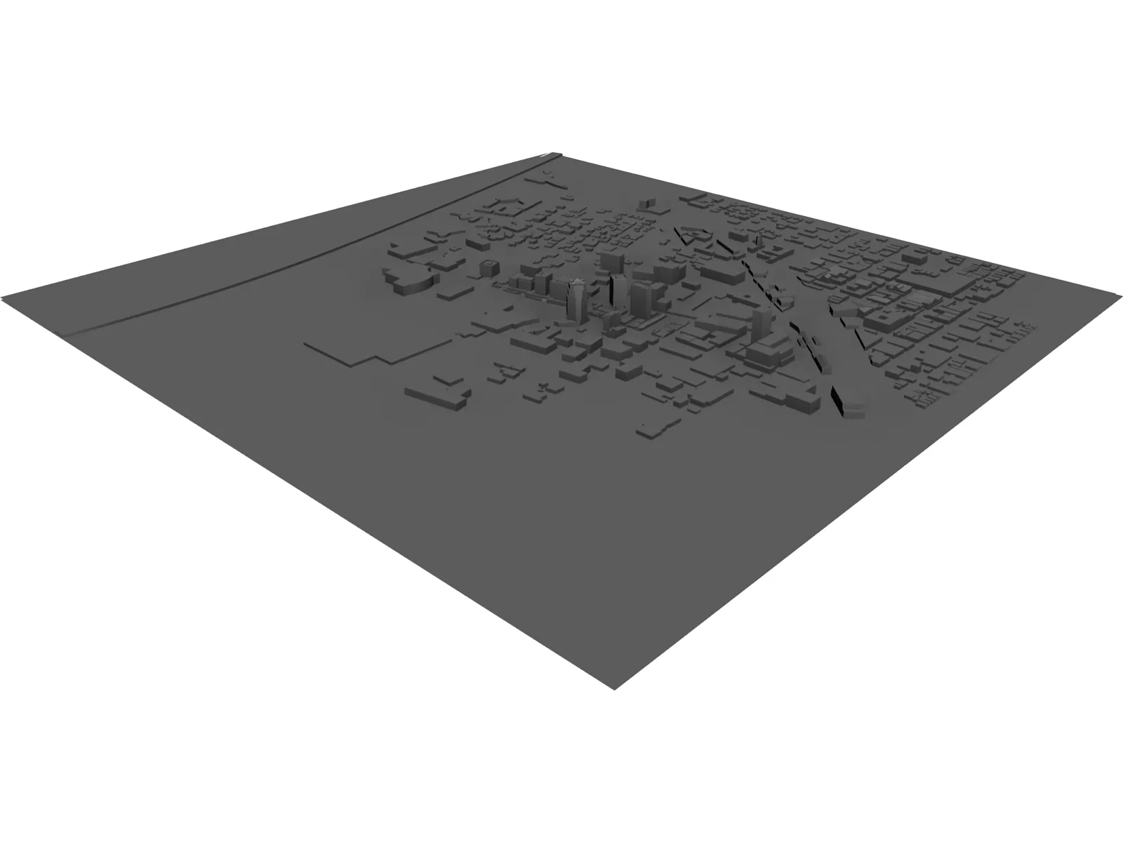 Tucson Downtown 3D Model main preview