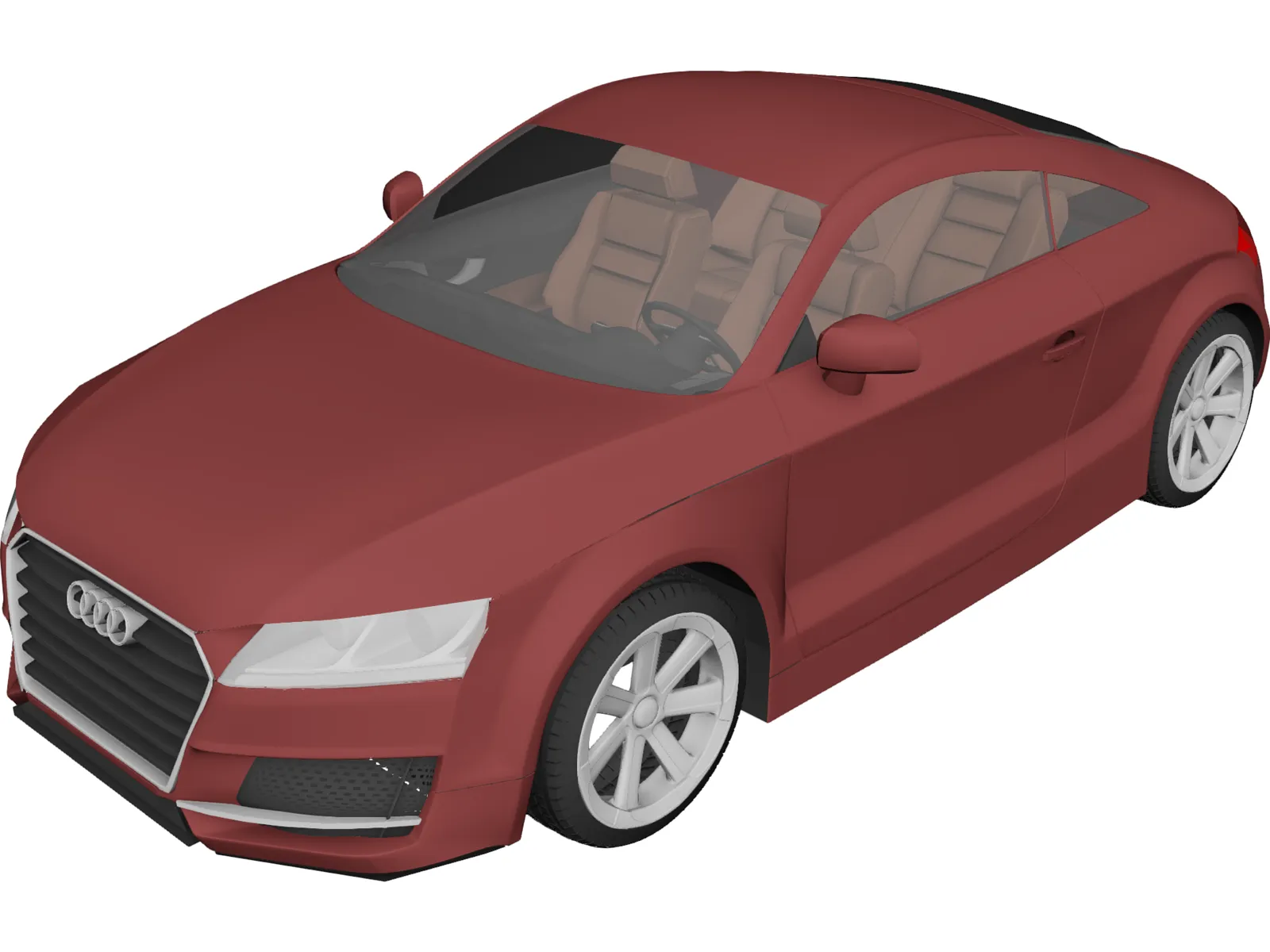 Audi TT (2015) 3D Model main preview
