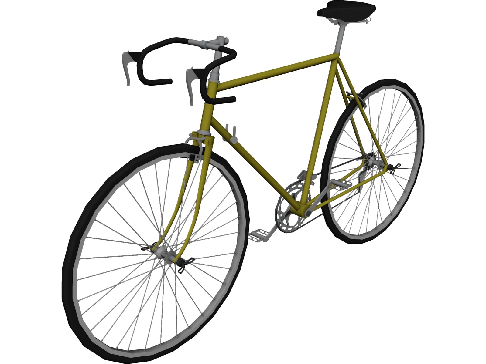 Road Bike 3D Model main preview