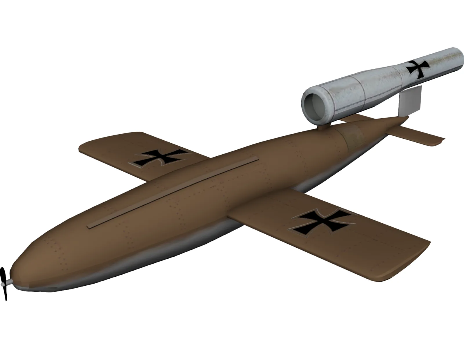 V-1 Buzz Bomb 3D Model main preview