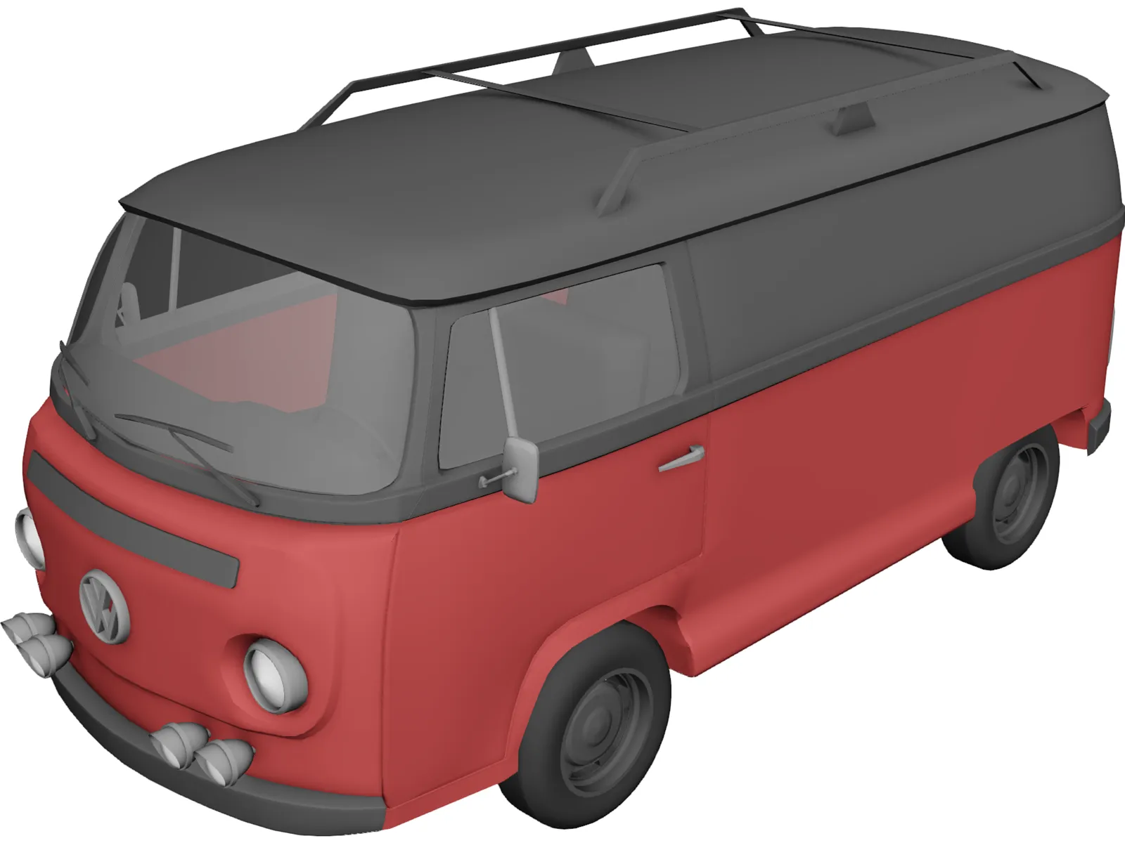 Volkswagen Type 2 3D Model main preview