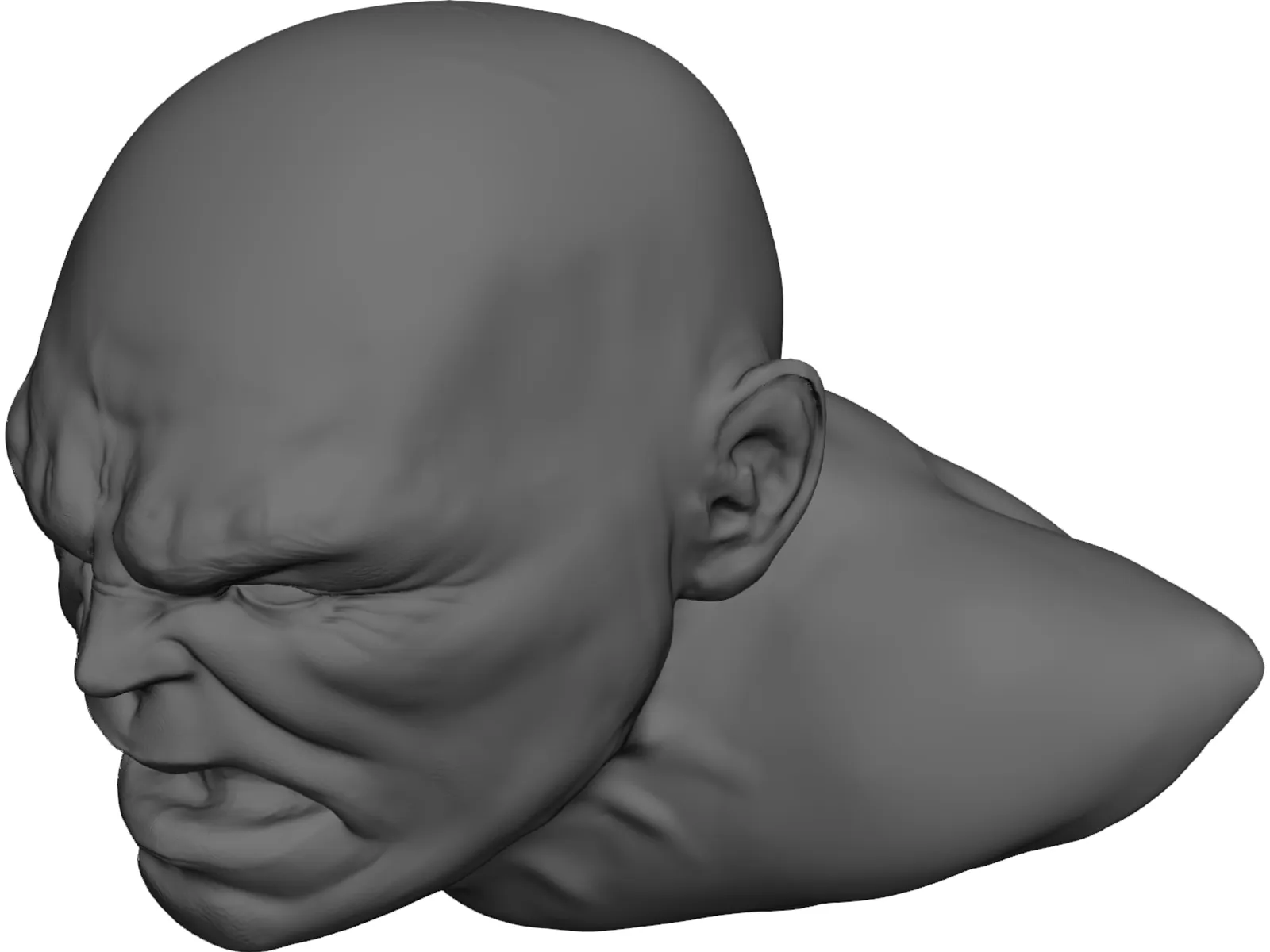 Hulk Bust 3D Model main preview