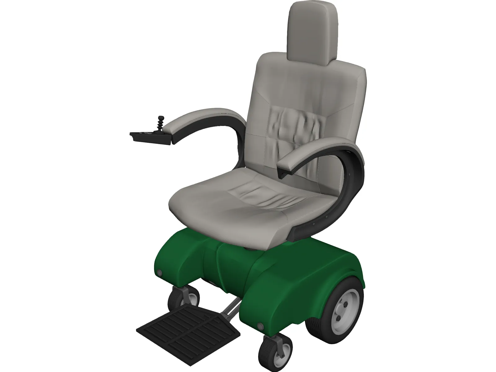 Power Wheelchair 3D Model main preview
