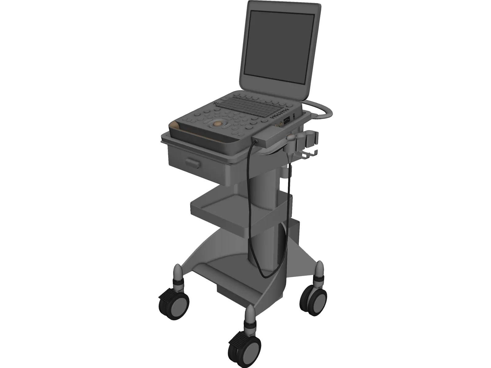 CX50 Ultrasound 3D Model main preview