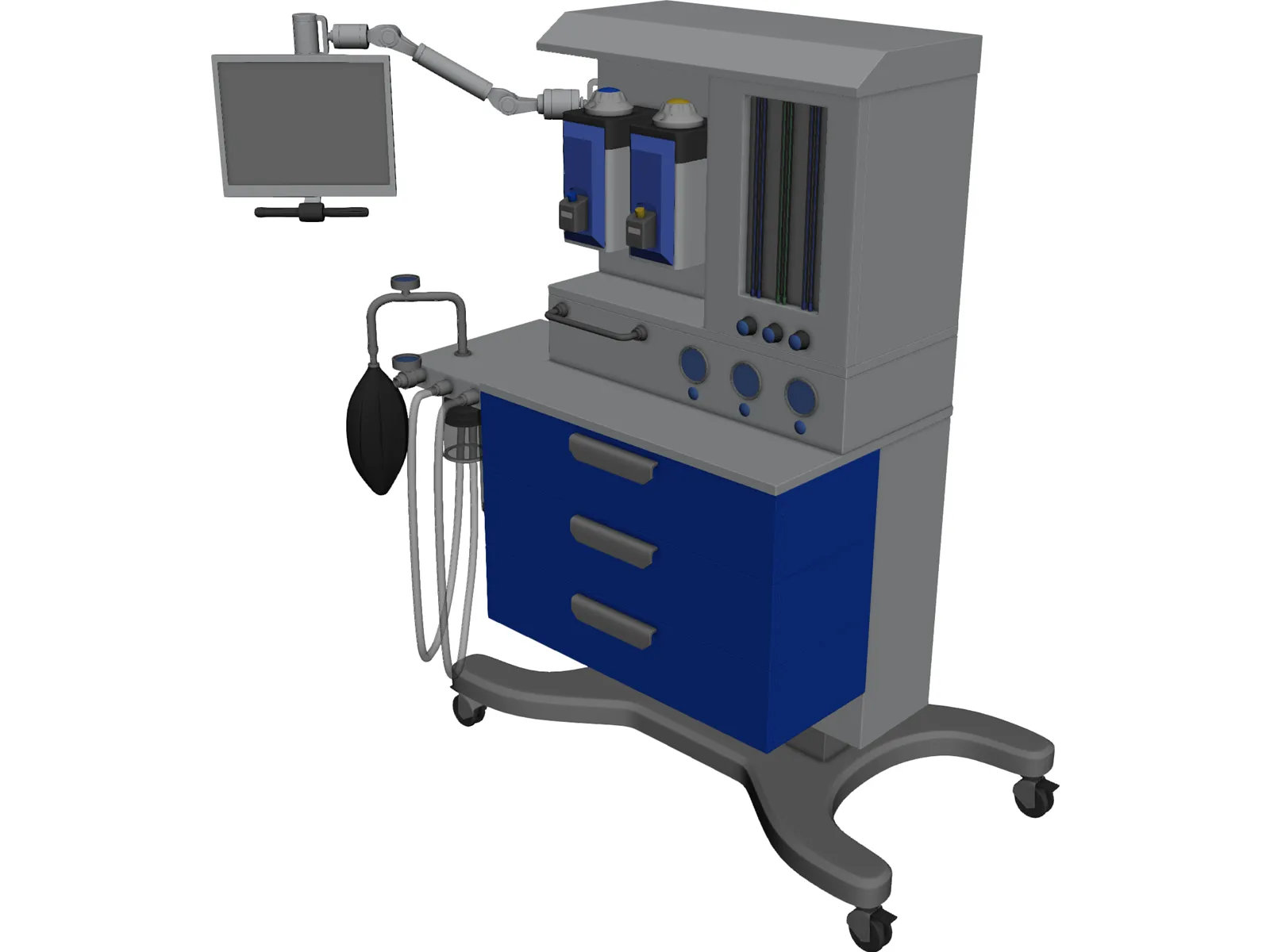 Anesthesia Machine 3D Model main preview