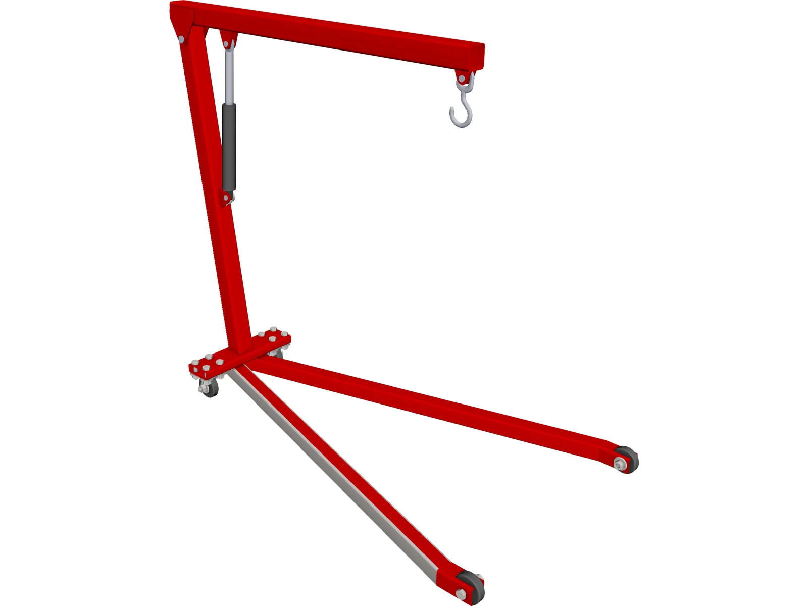 Workshop Crane 3D Model main preview