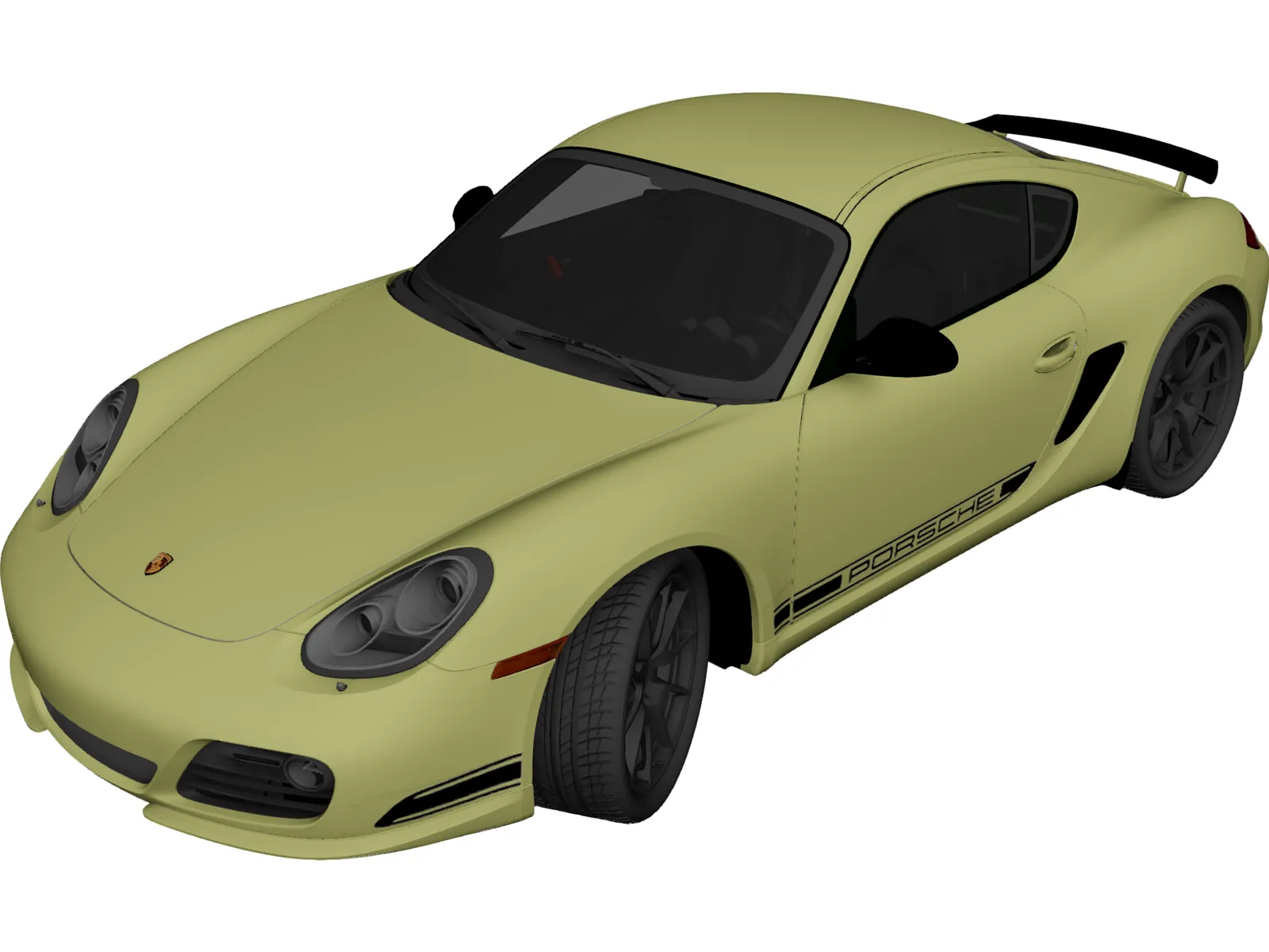 Porsche Cayman R (2012) 3D Model main preview