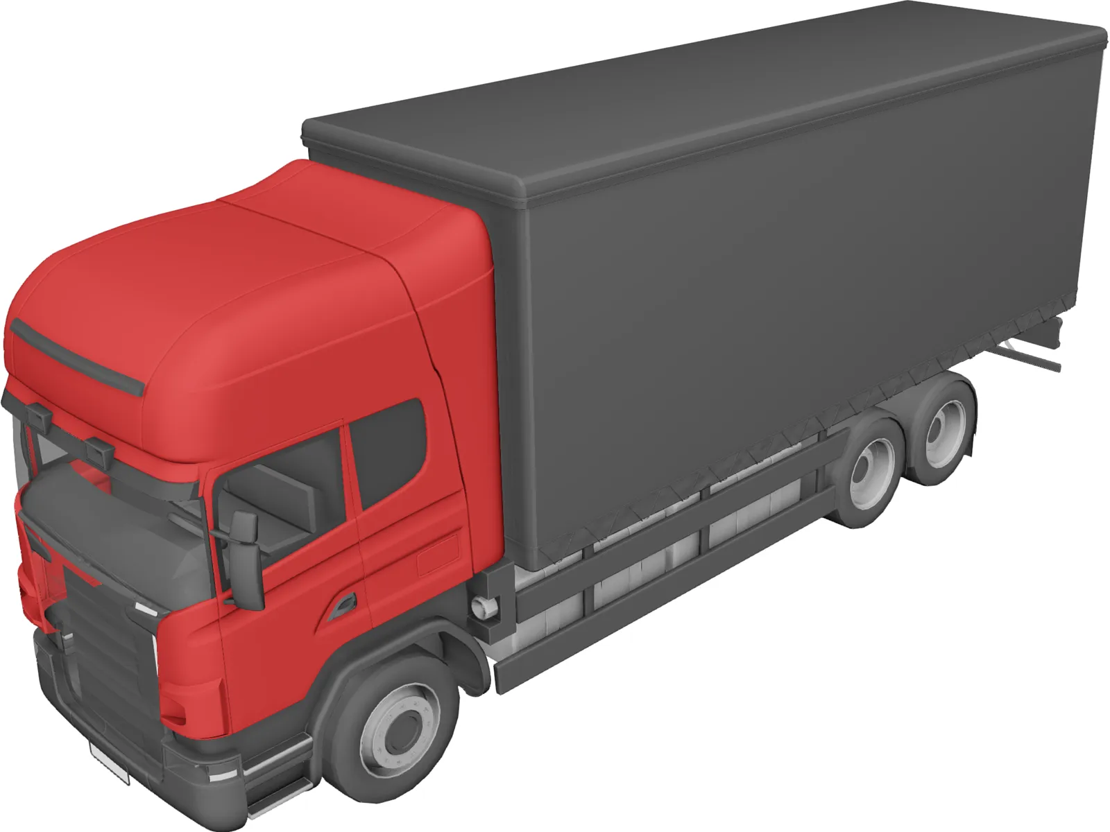 MAN Truck 3D Model main preview