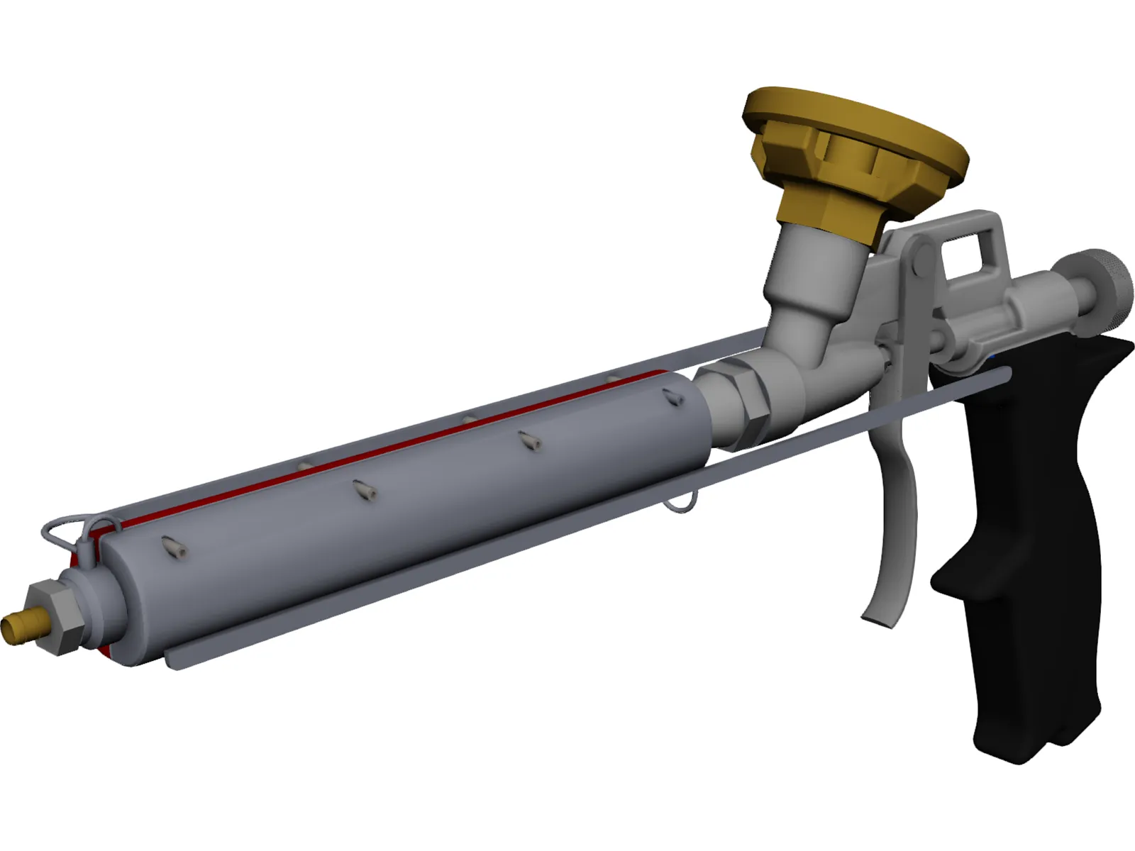 Foam Gun 3D Model main preview