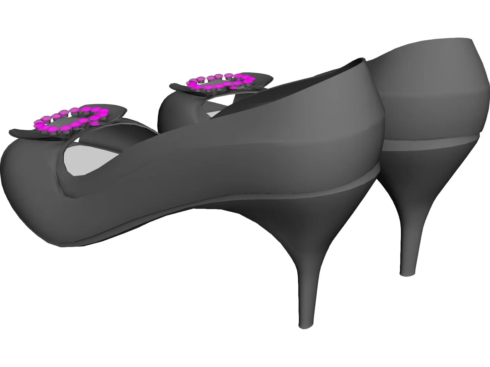 Woman Shoes 3D Model main preview