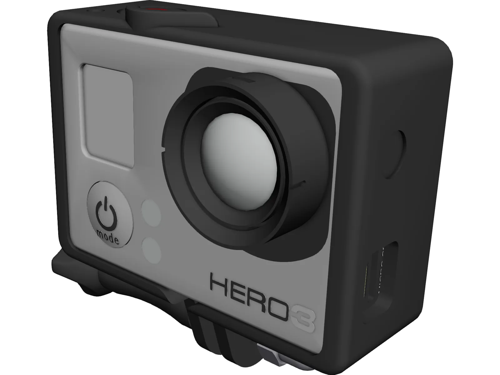GoPro Hero 3 HD Camera 3D Model main preview
