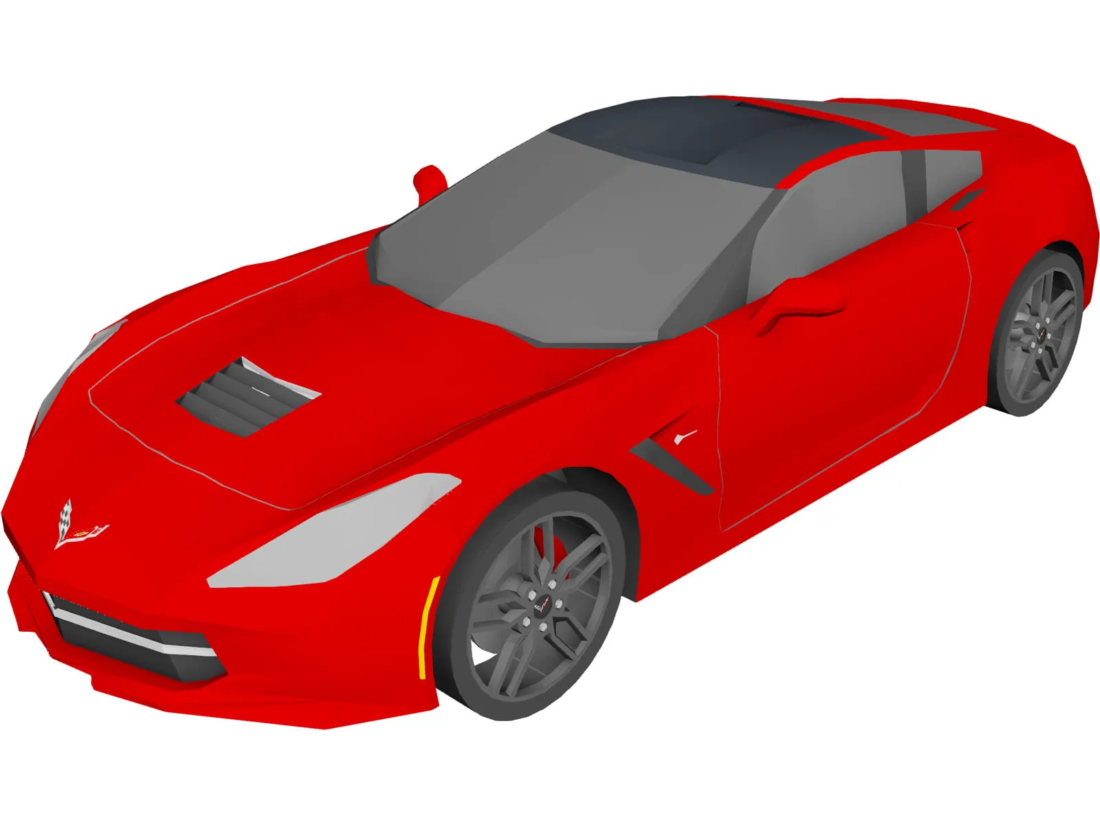 Chevrolet Corvette Z51 Stingray (C7) (2014) 3D Model main preview