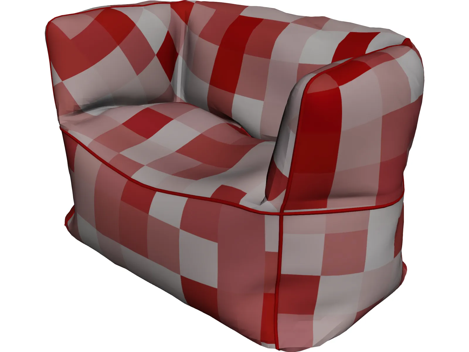Comfy Chair 3D Model main preview