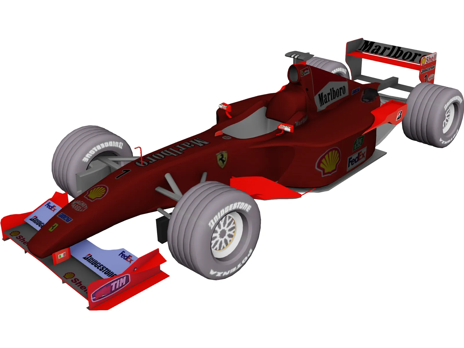 Ferrari F1 (2007) 3D Model main preview