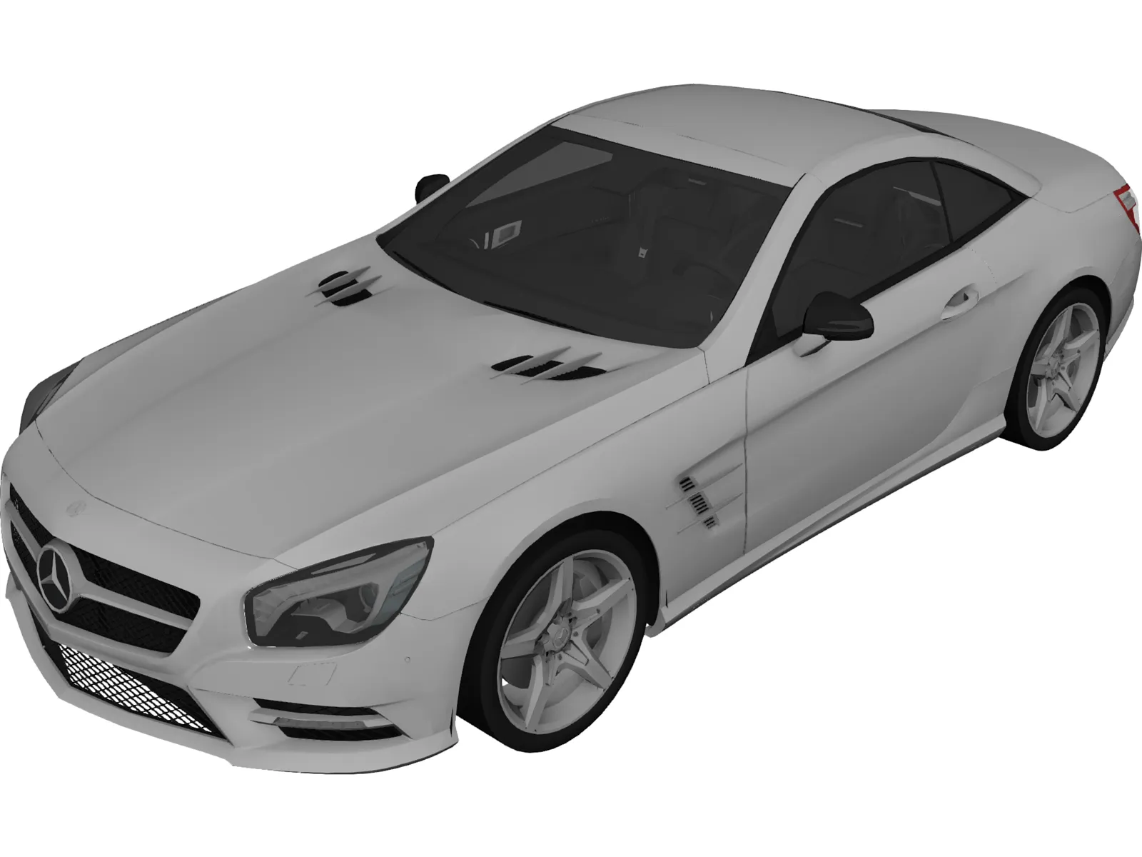 Mercedes-Benz SL500 3D Model main preview