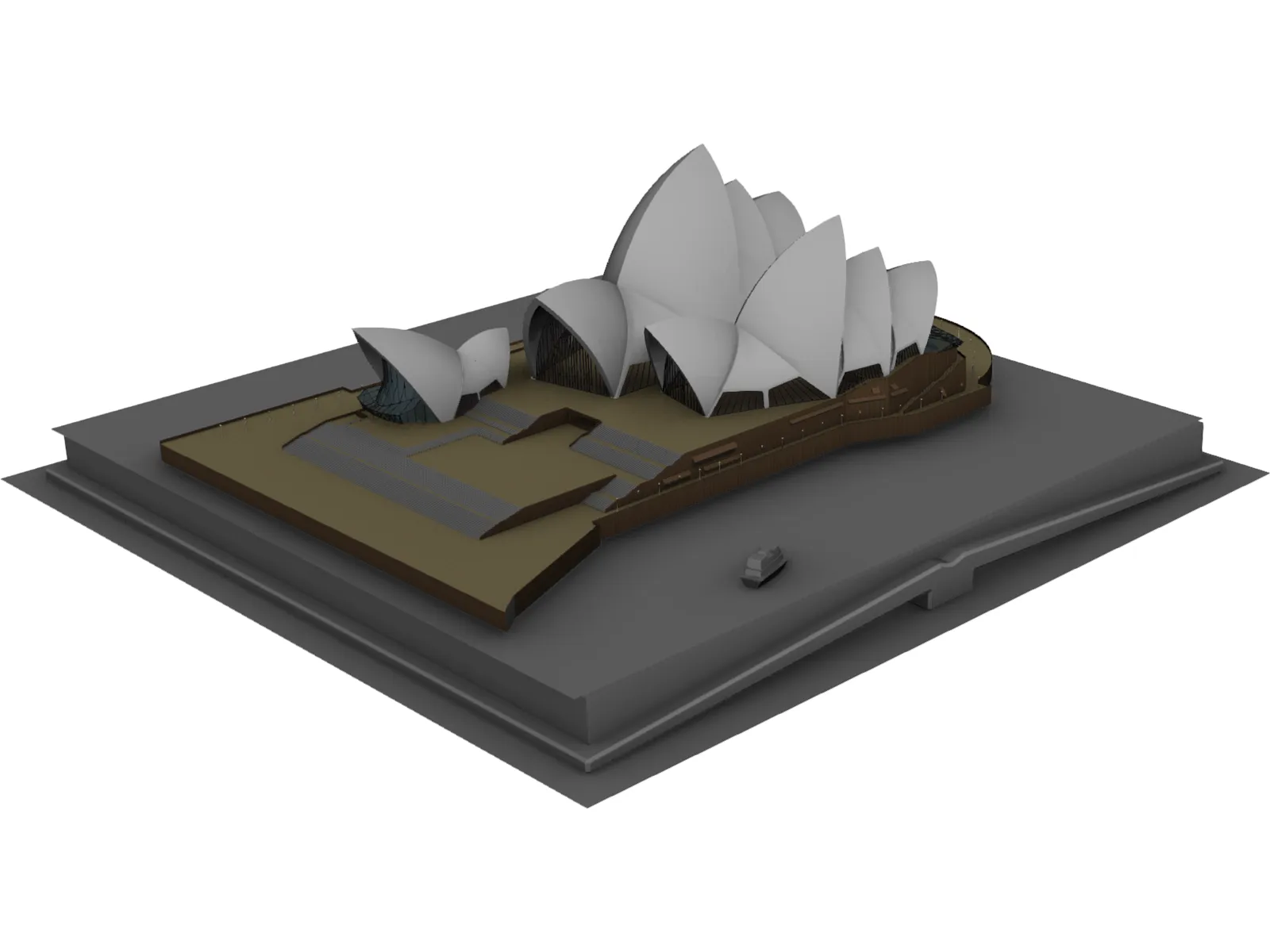 Sydney Opera House 3D Model main preview