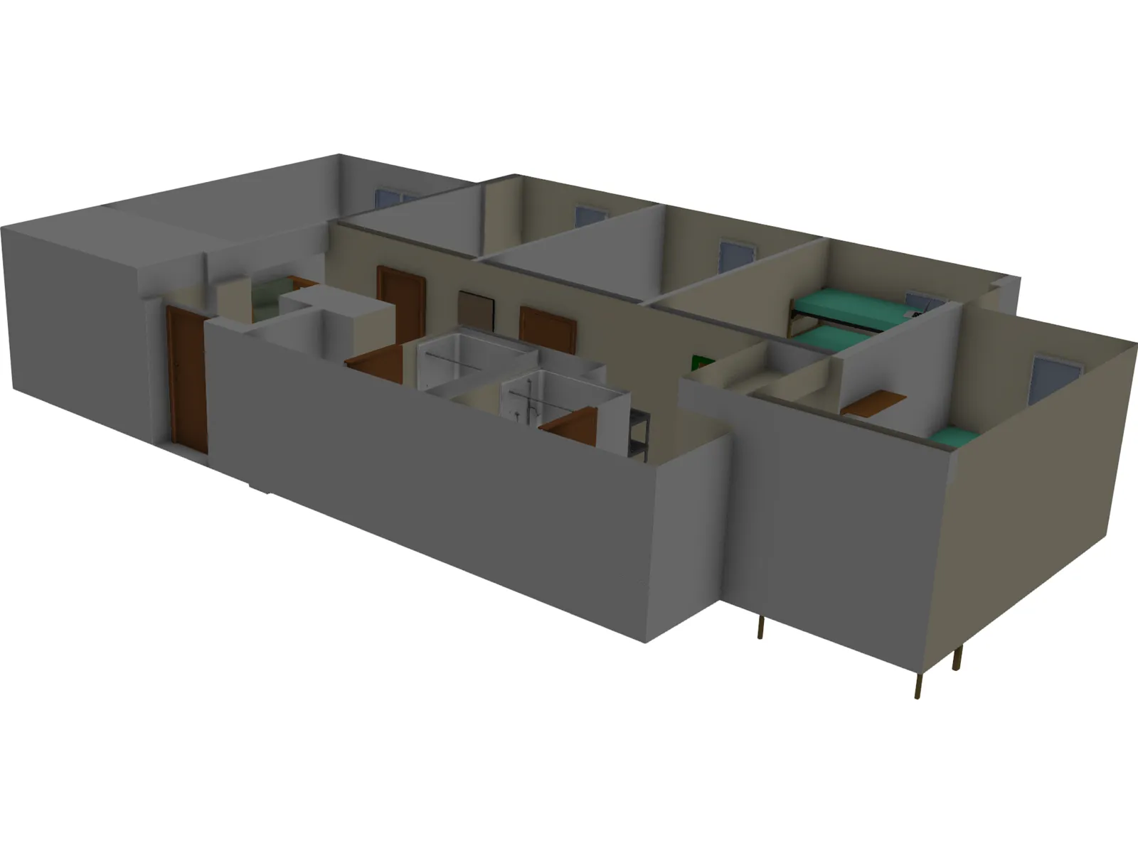 O`Connor Hall Dorm at Embry-Riddle Aeronautical University 3D Model main preview
