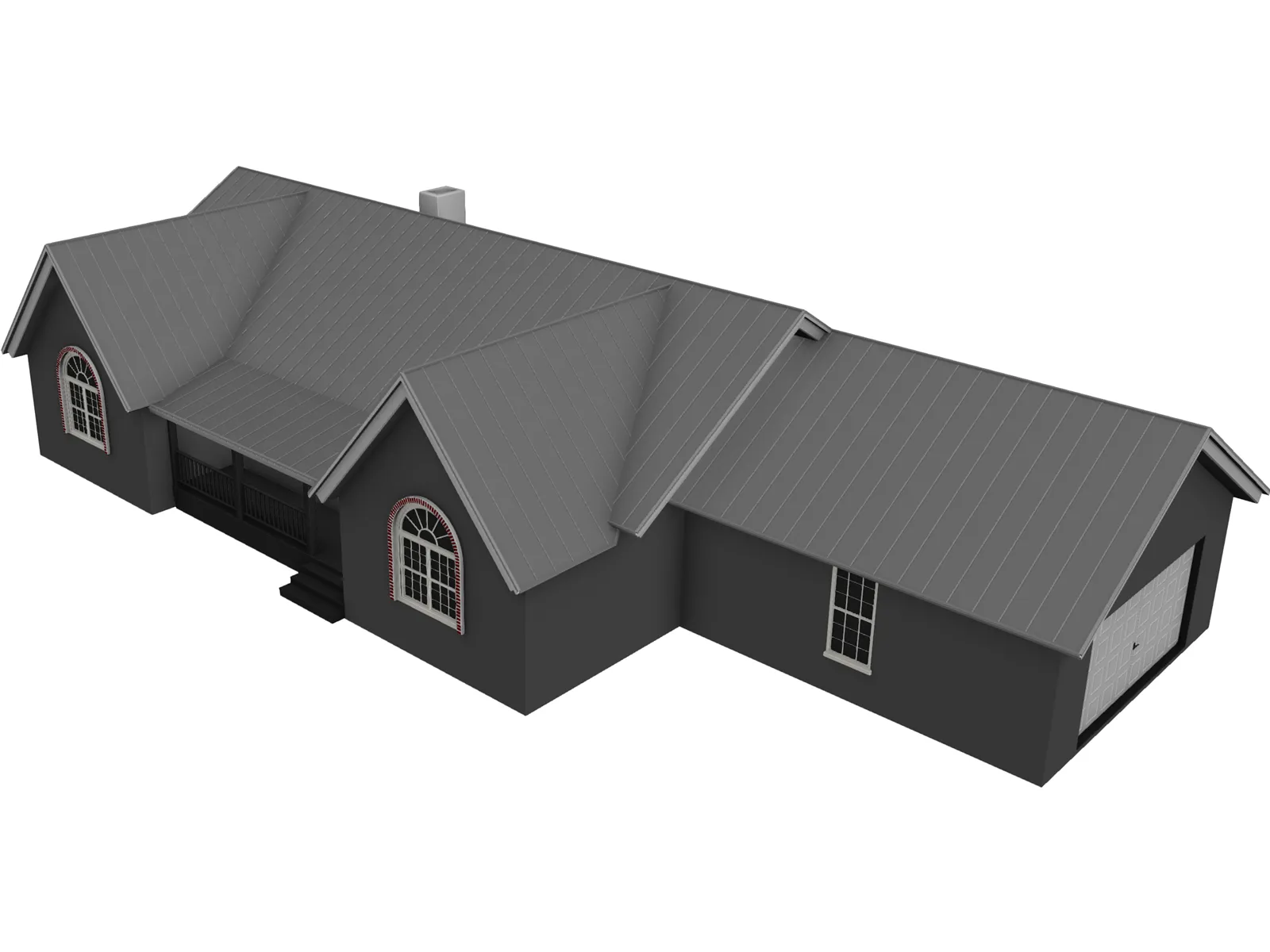 Cottage 3D Model main preview