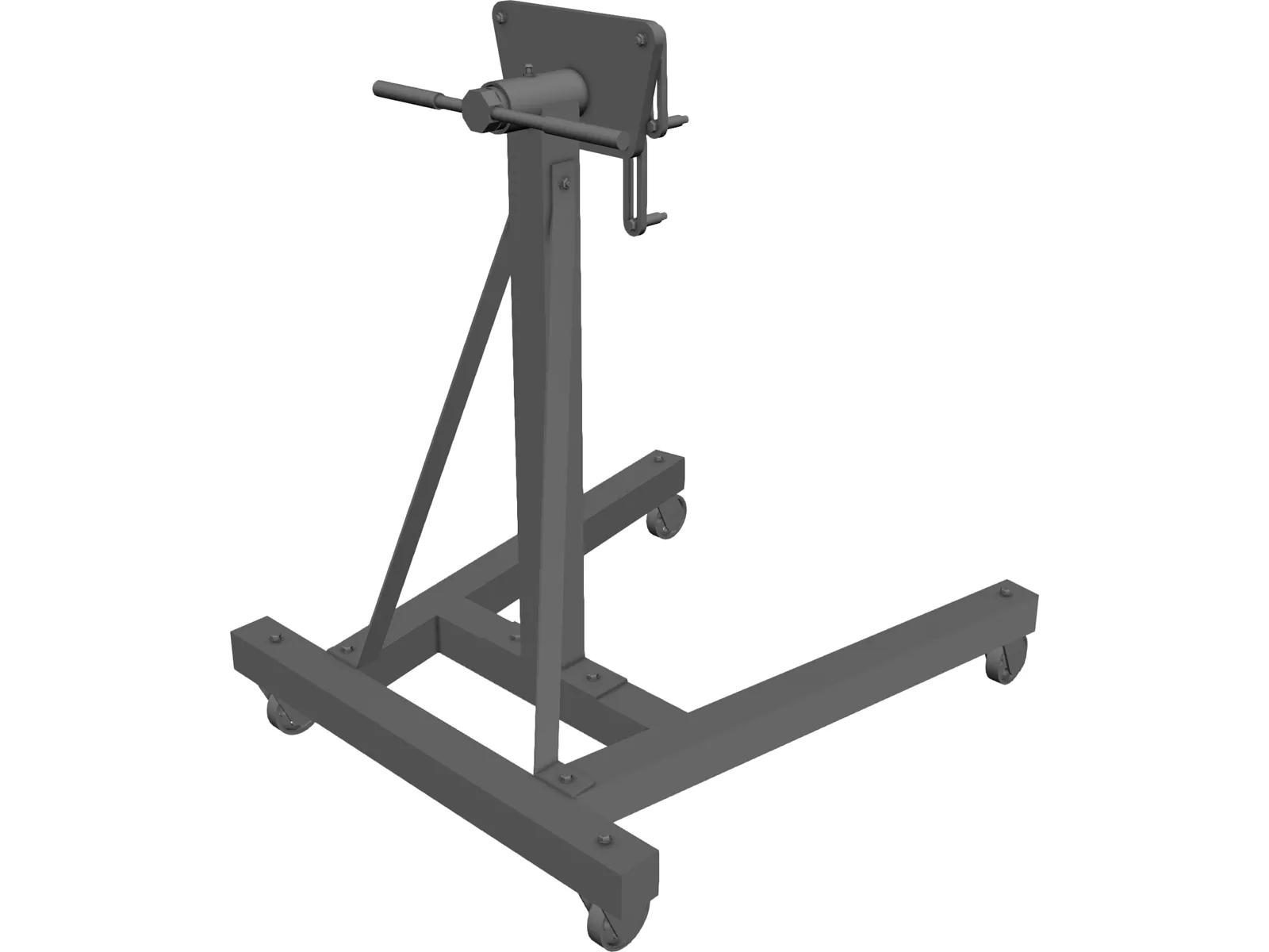 Engine Stand 3D Model main preview