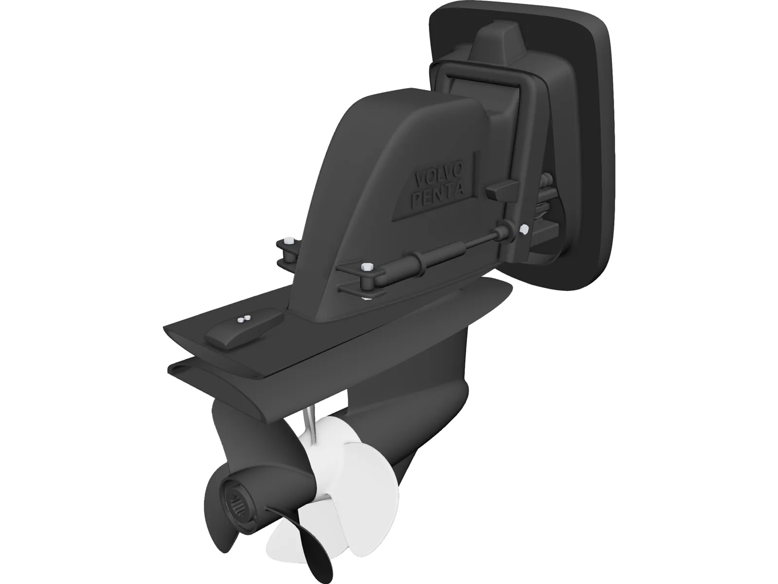 Volvo Penta Stern Drive 3D Model main preview